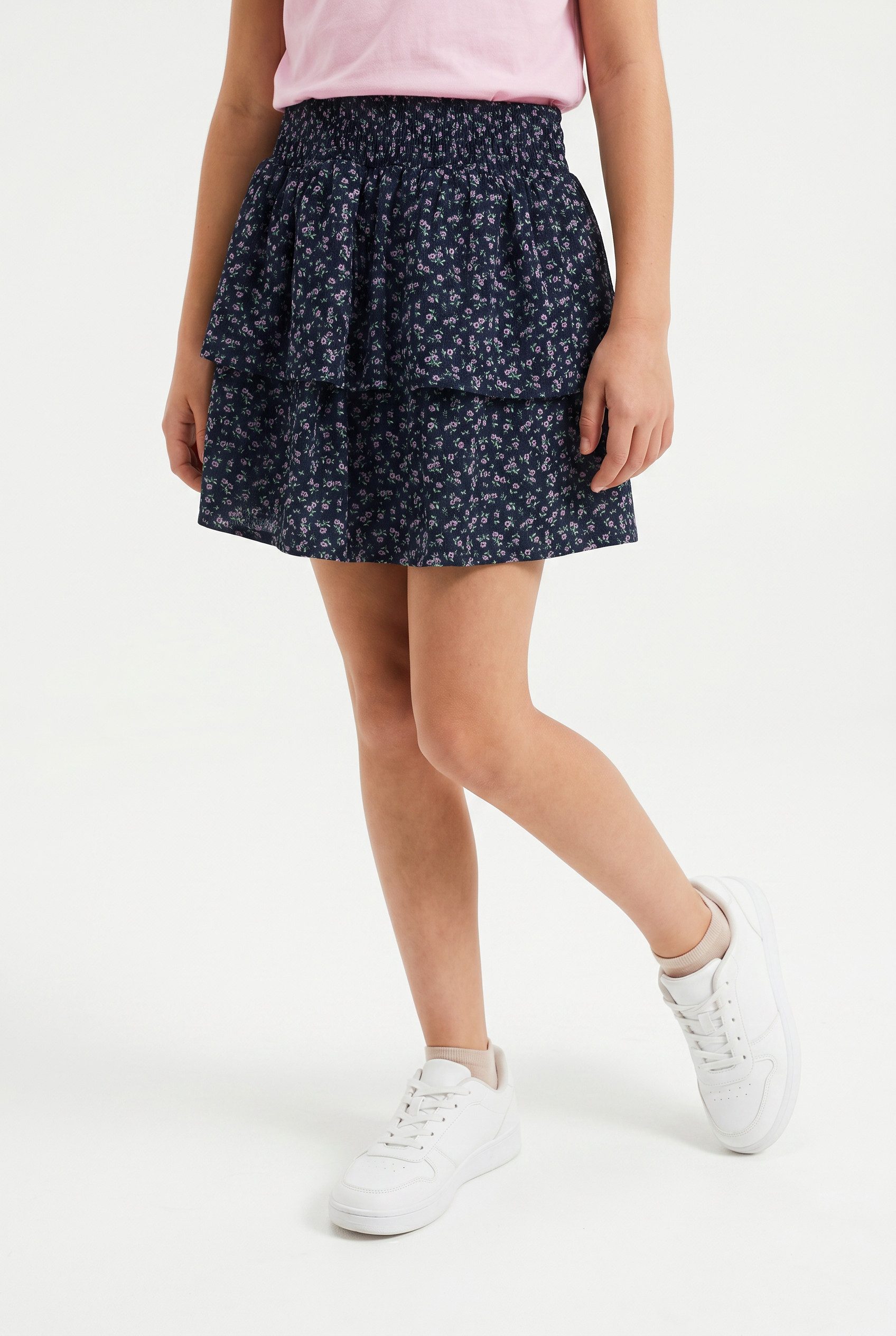 s.Oliver Junior Minirock mit Blumen-Muster, für Girls