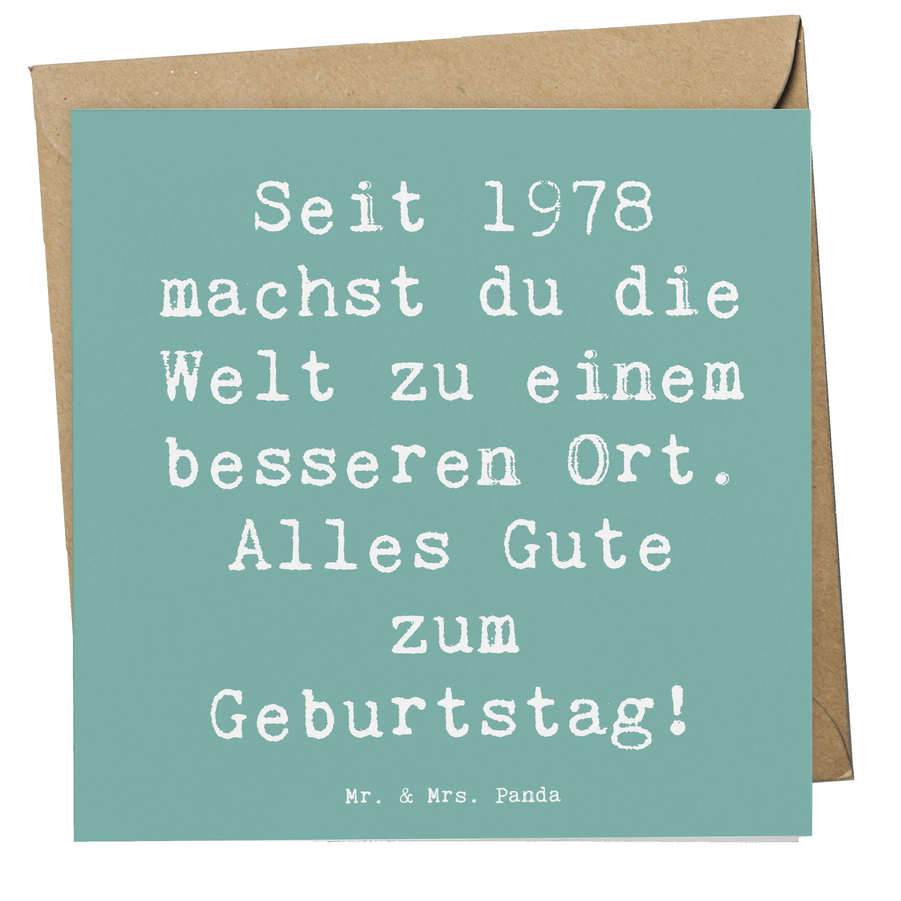 Grußkarte 1978 Geburtstag - Meeresbrise - Geschenk, Alles Gute, Einladungskarte