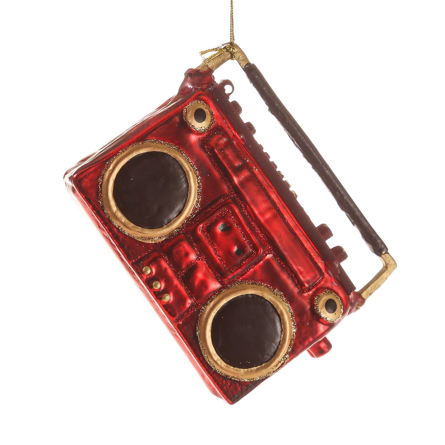 MARELIDA Christbaumschmuck Weihnachtsbaumschmuck Gitarre Retro Ghettoblaster MUSIKSET Kopfhörer