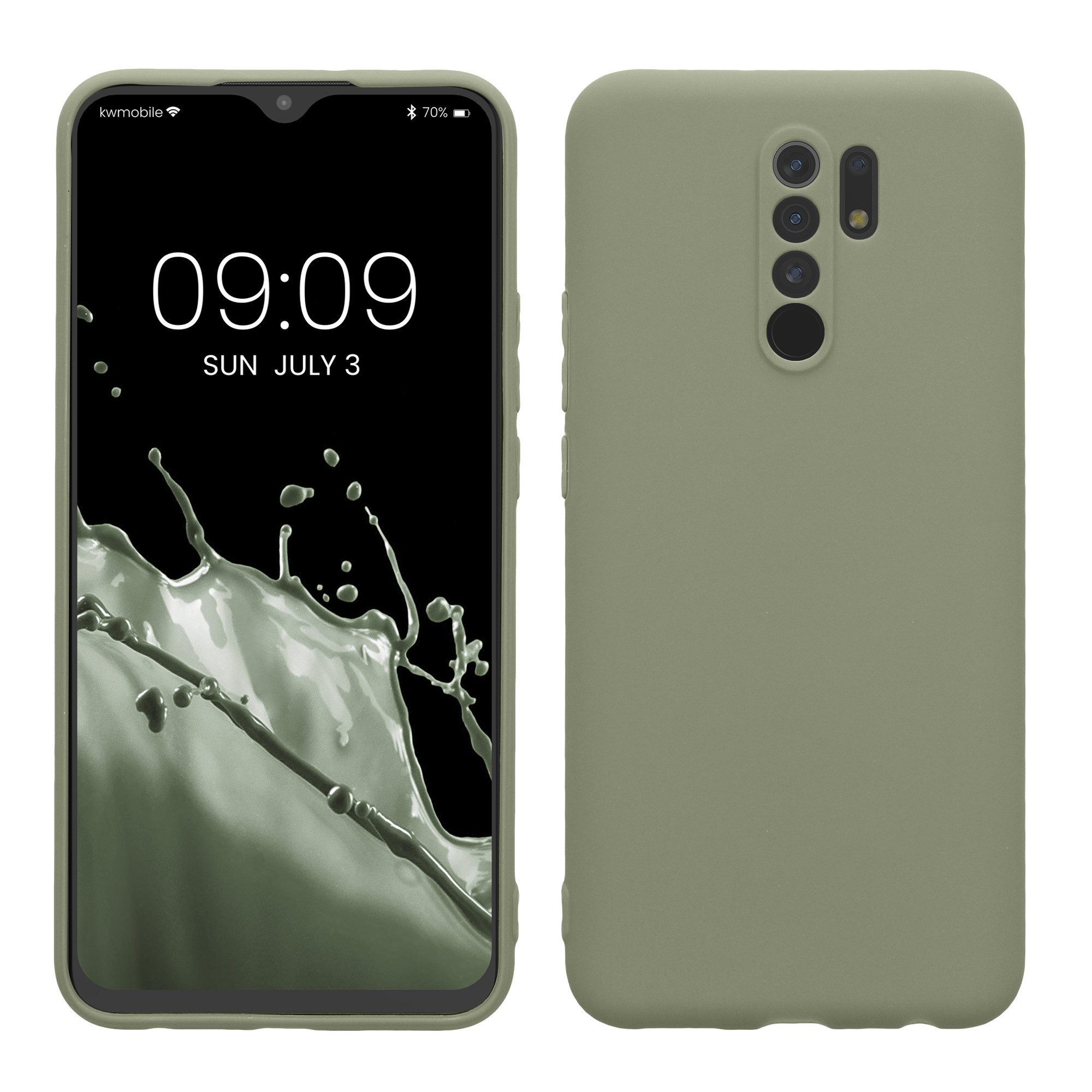 kwmobile Handyhülle Hülle für Xiaomi Redmi 9, Hülle Silikon - Soft Handyhülle - Handy Case Cover