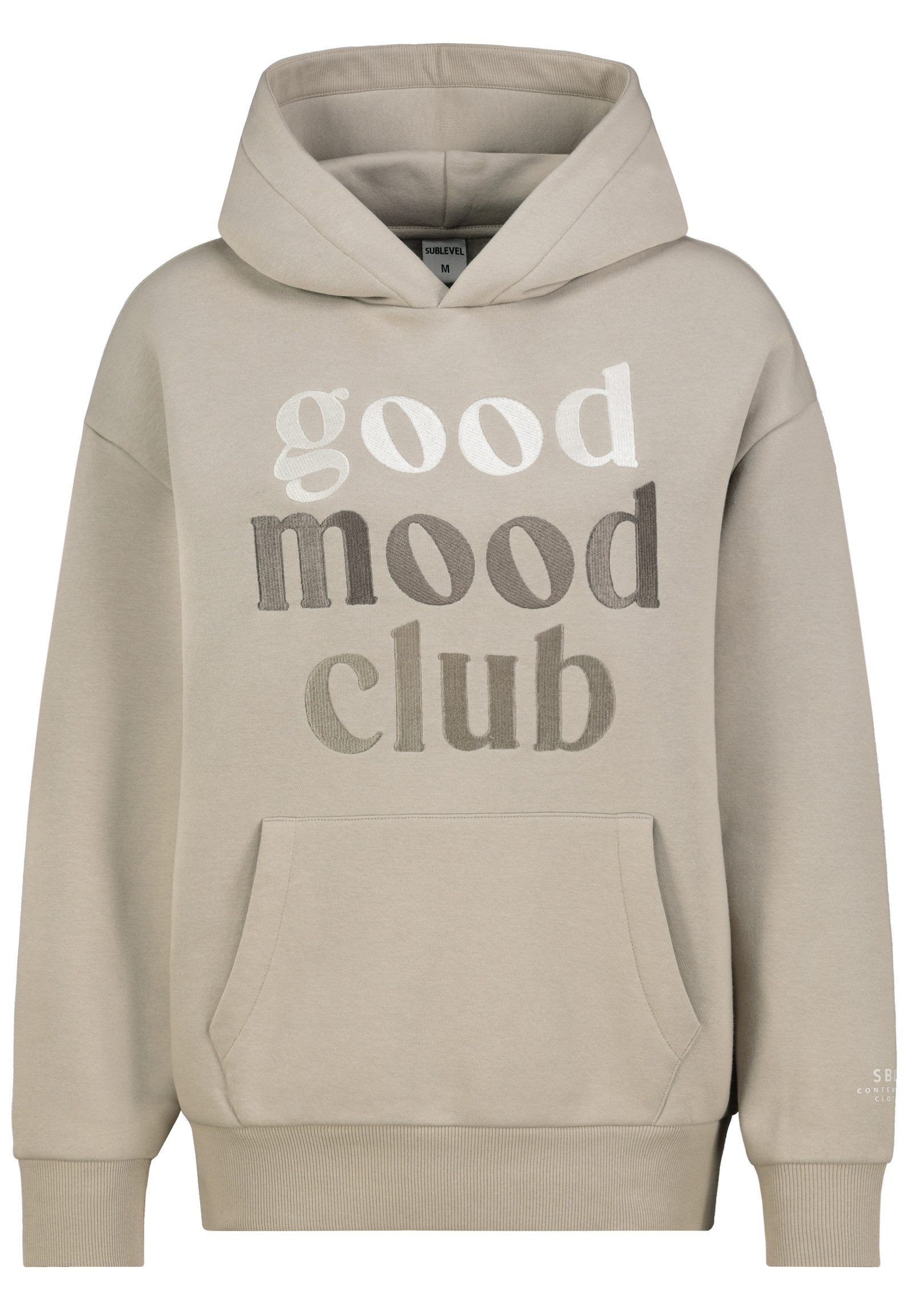 SUBLEVEL Kapuzenpullover Damen Hoodie Kapuzenpullover bestickt günstig online kaufen