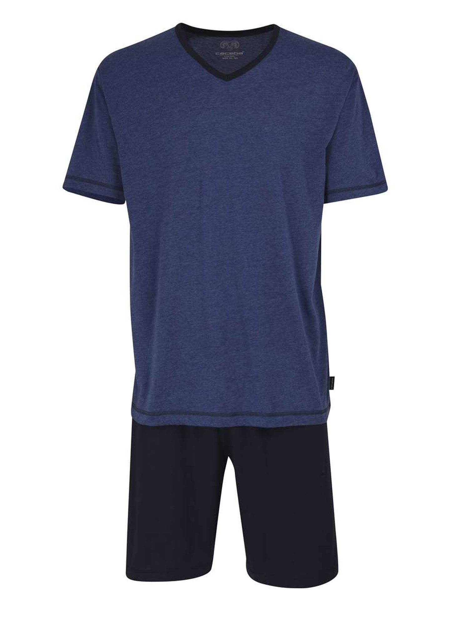 CECEBA Pyjama Klima Aktiv kurzer Schlafanzug Travel Shorty Reisepyjama