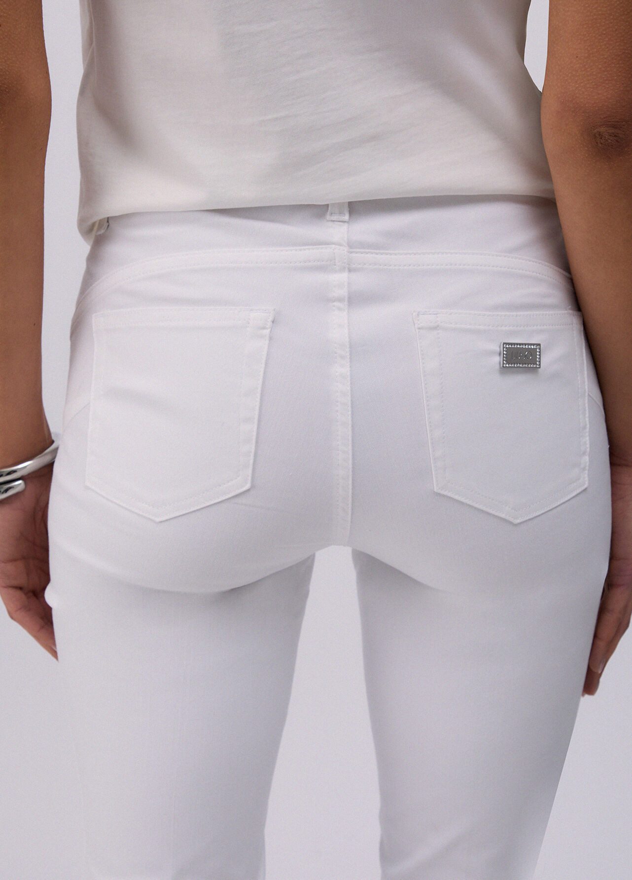 Liu Jo Stoffhose - Skinny-Hose Damen - Stoffhose - weiße Hose Damen