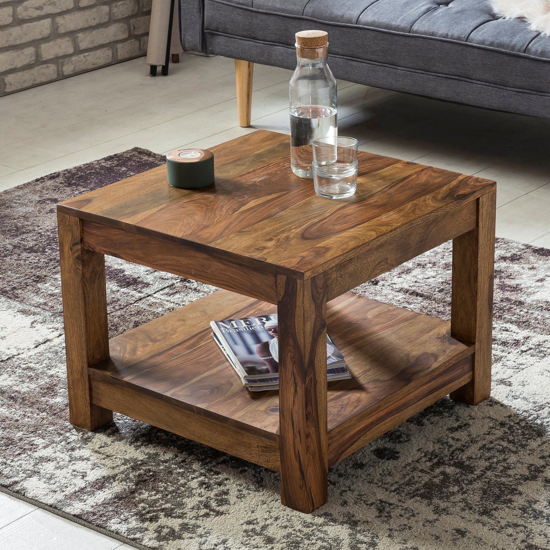 FINEBUY Couchtisch SuVa2529_1 (MUMBAI Massivholz 60 günstig online kaufen