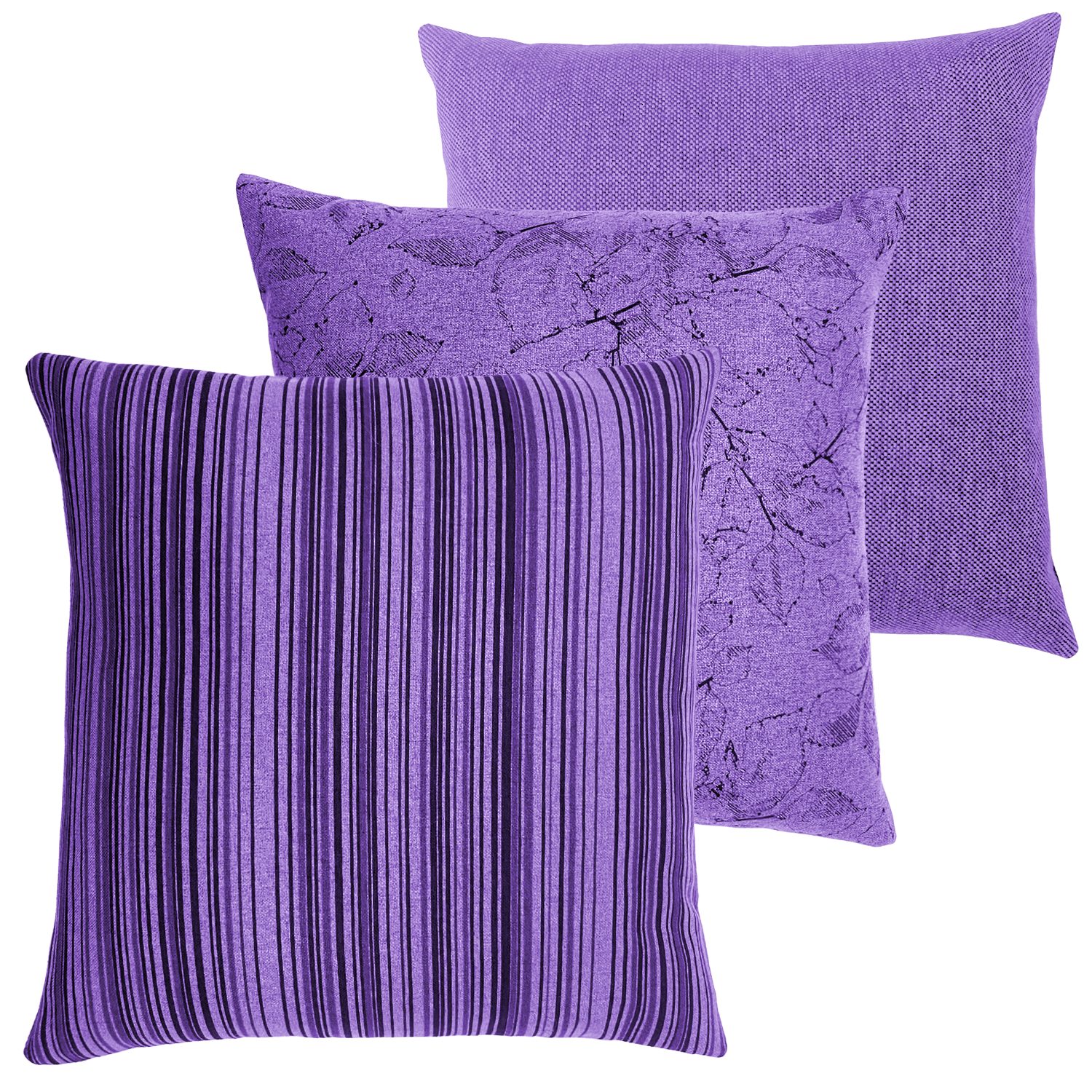 novely® Dekokissen 3er-SET DEKOKISSEN MALCHIN Kuschelweiche Sofakissen - Kissenbezug in 4, Kuschelweich, Robust, Pflegeleicht