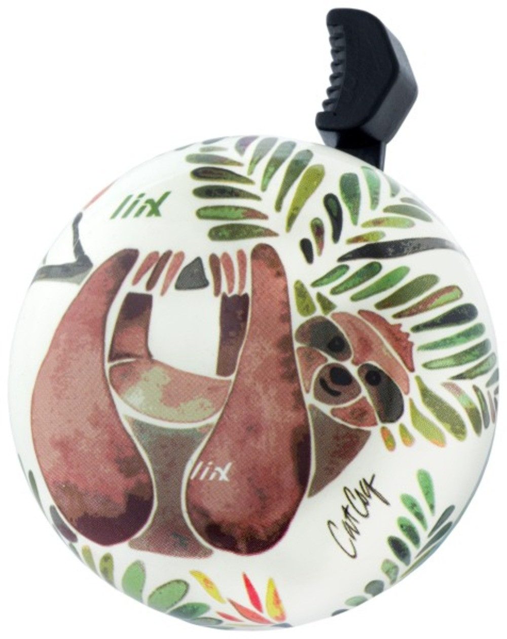 liix Fahrradklingel Design Bell "HAPPY SLOTH", Ø 67mm, Slothana Faultier für dein Bike