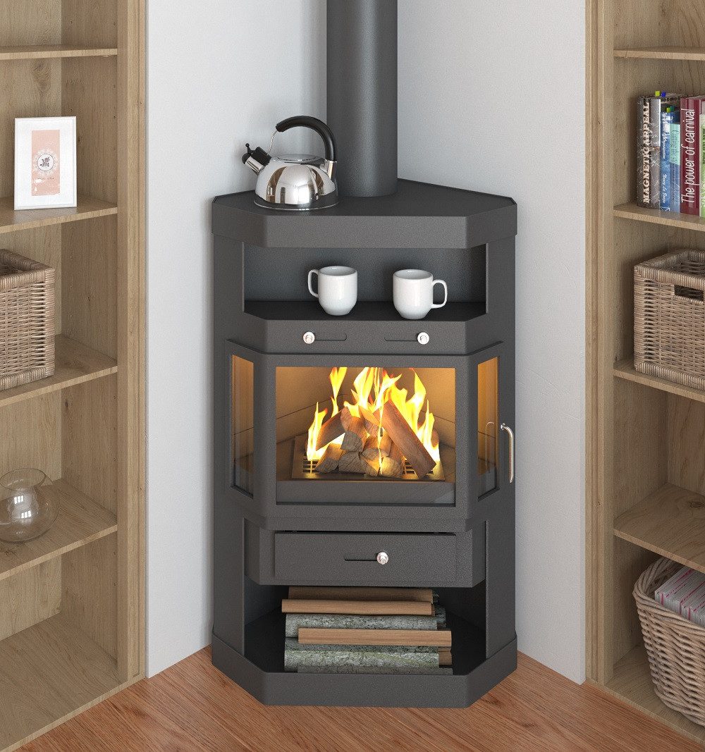 Victoria 05 Kaminofen Panama schwarz, 10,3 kW – Bild 4 von 4
