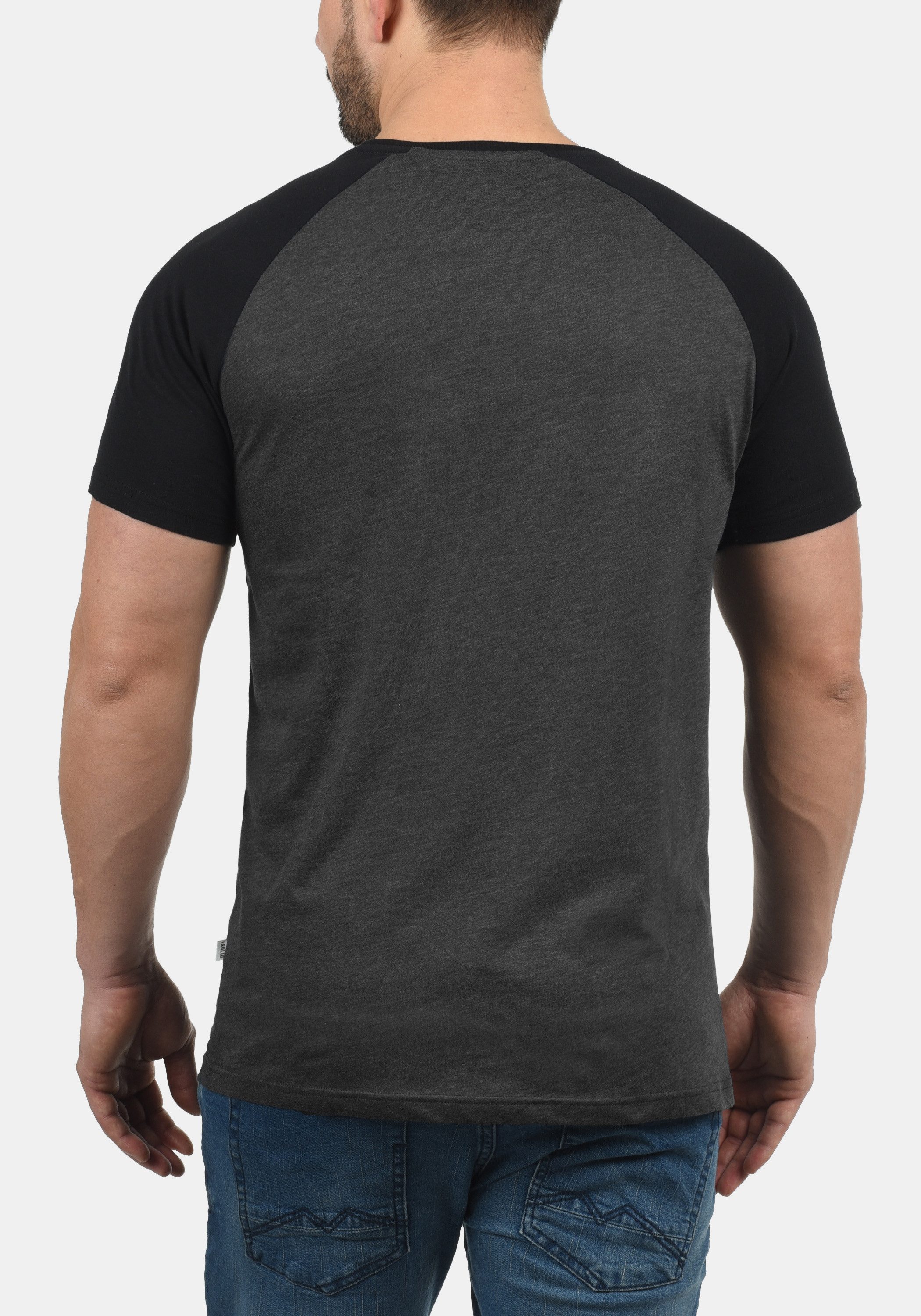!Solid Rundhalsshirt SDBastian Kurzarmshirt im Baseball-Look
