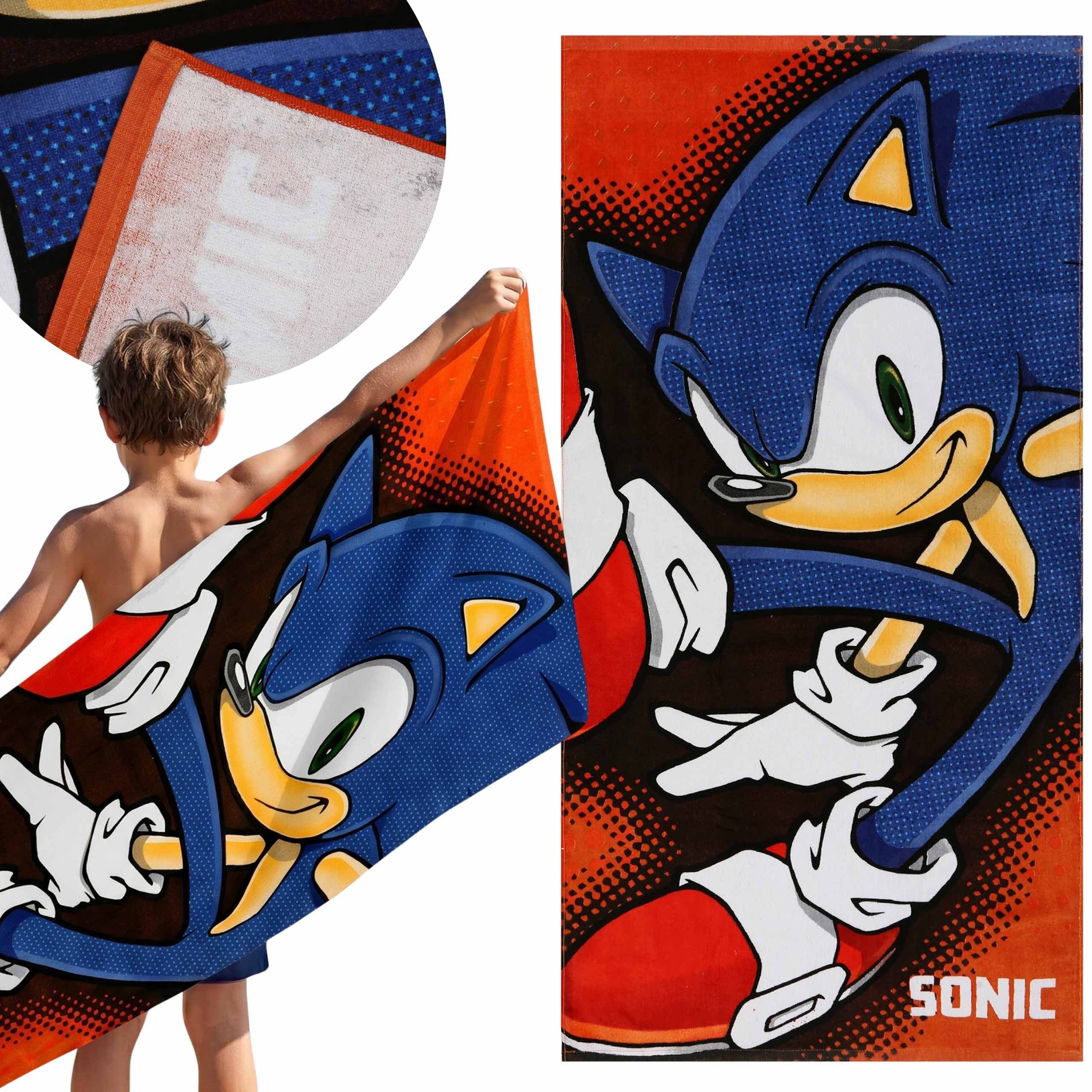 Sonic The Hedgehog Strandtuch Sonic Strand- und Badetuch Baumwolle, 70x140 cm
