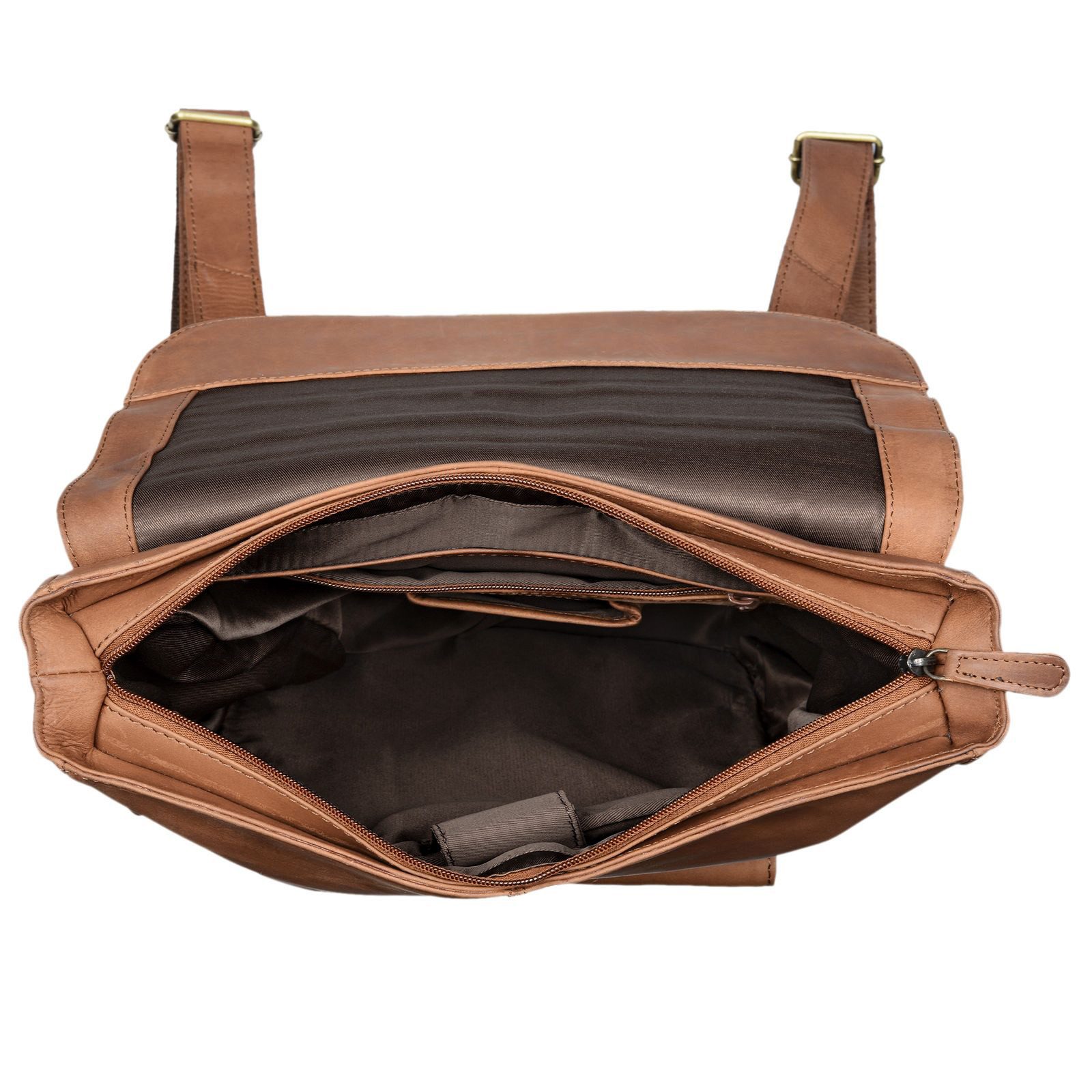STILORD Notebook-Rucksack "Manila" Vintage Leder Rucksack Damen Herren mit Laptopfach 15 16"