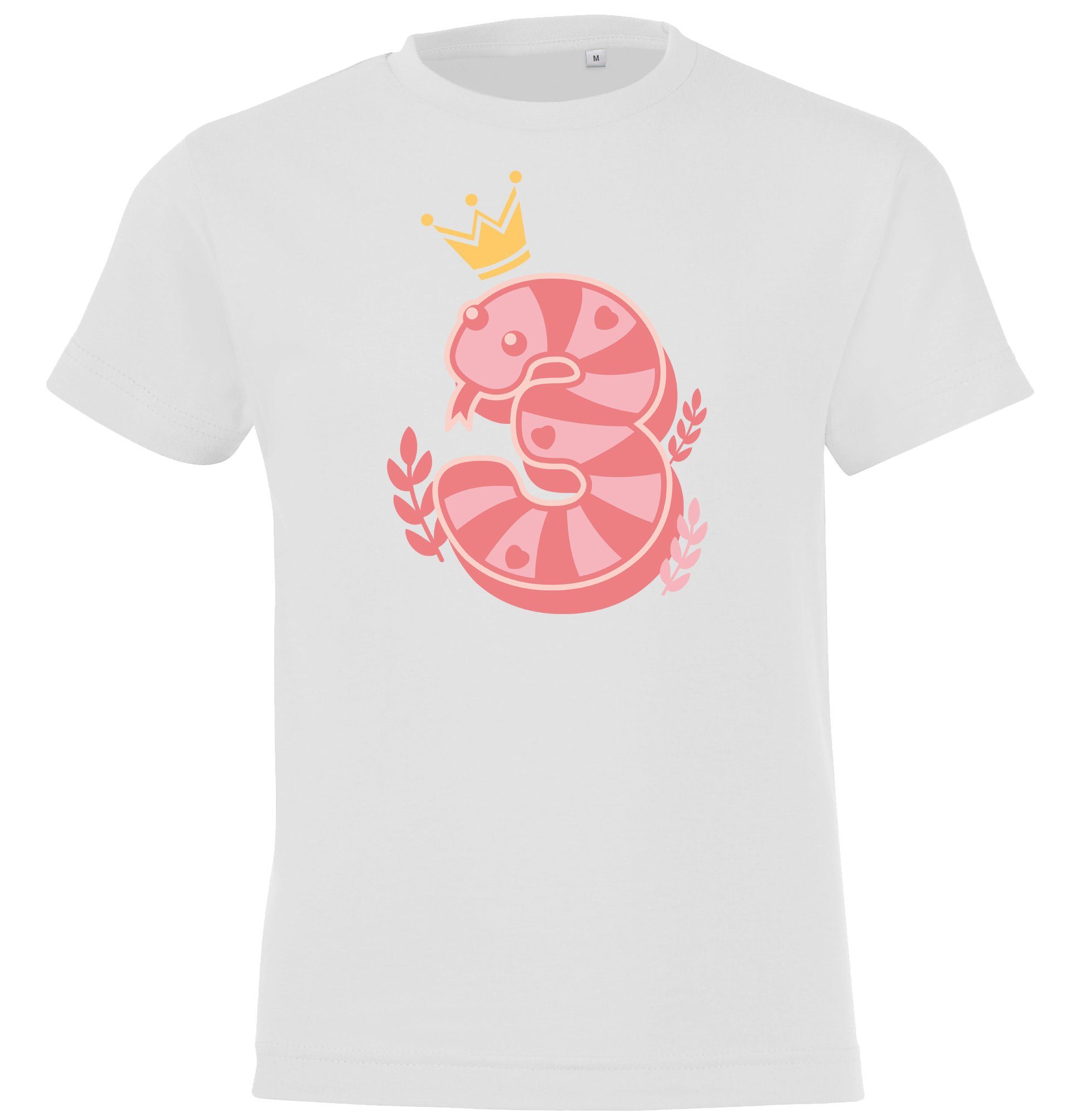 Youth Designz T-Shirt 3 Jahre Alt Geburtstags Shirt für Mädchen mit lustigem Frontprint Weiß