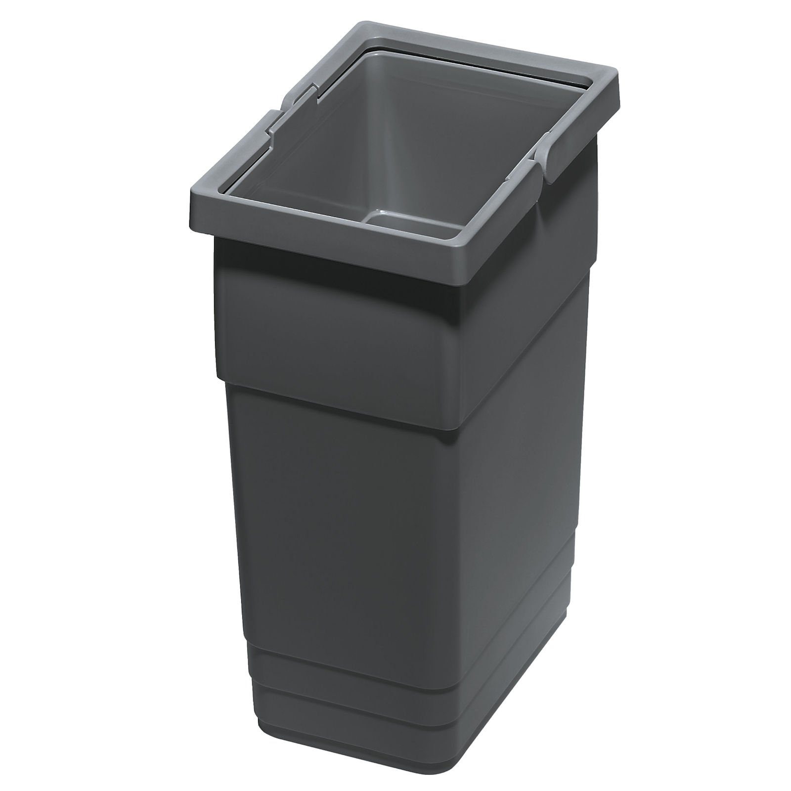 SO-TECH® Mülltrennsystem Ninka Seitenstärke 39 600 dunkelgrau mm / L mm alugrau, KB Abfalltrennsystem eins2vier 16