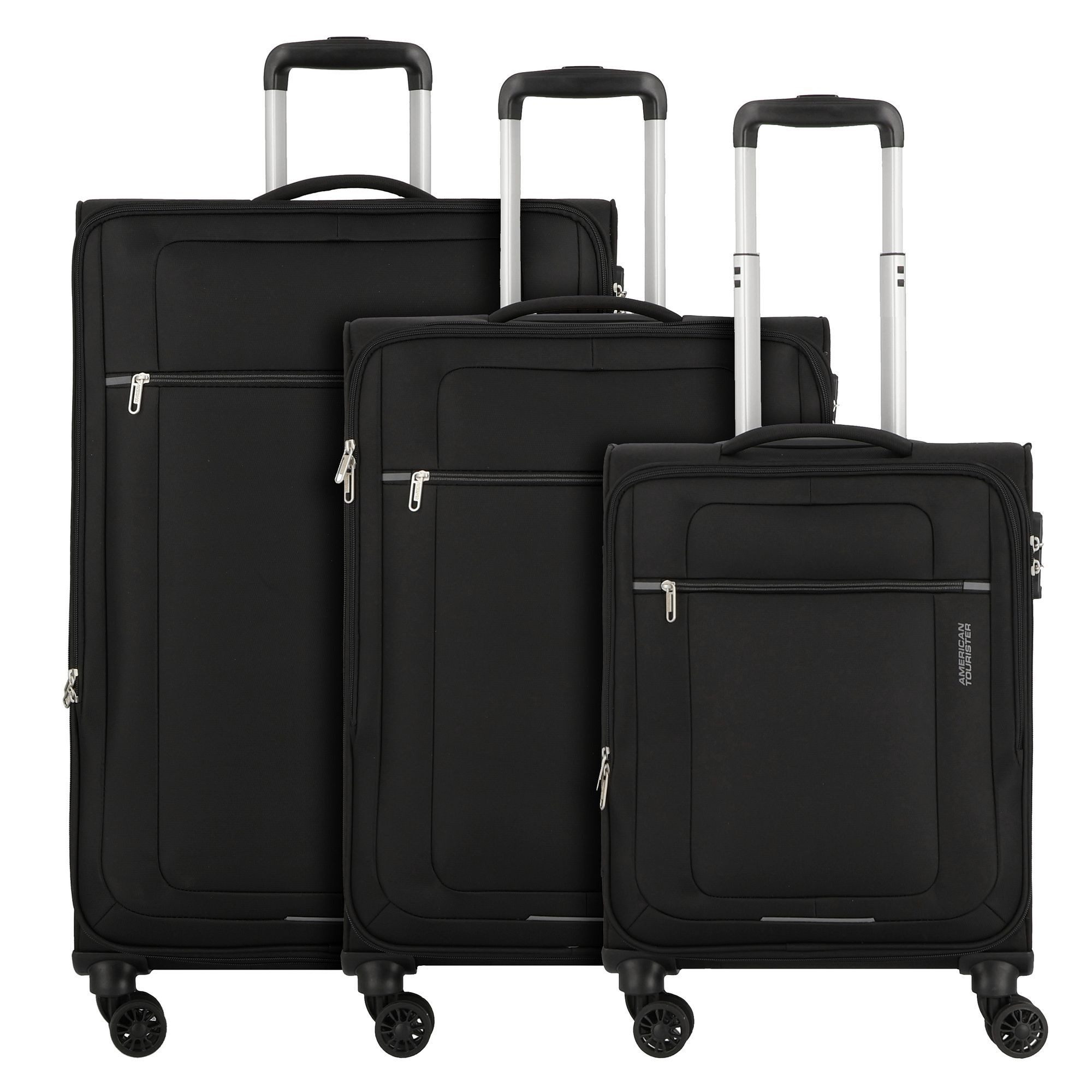 American Tourister® Trolleyset Rampup, 4 Rollen, (3-teilig, 3 tlg), Polyester