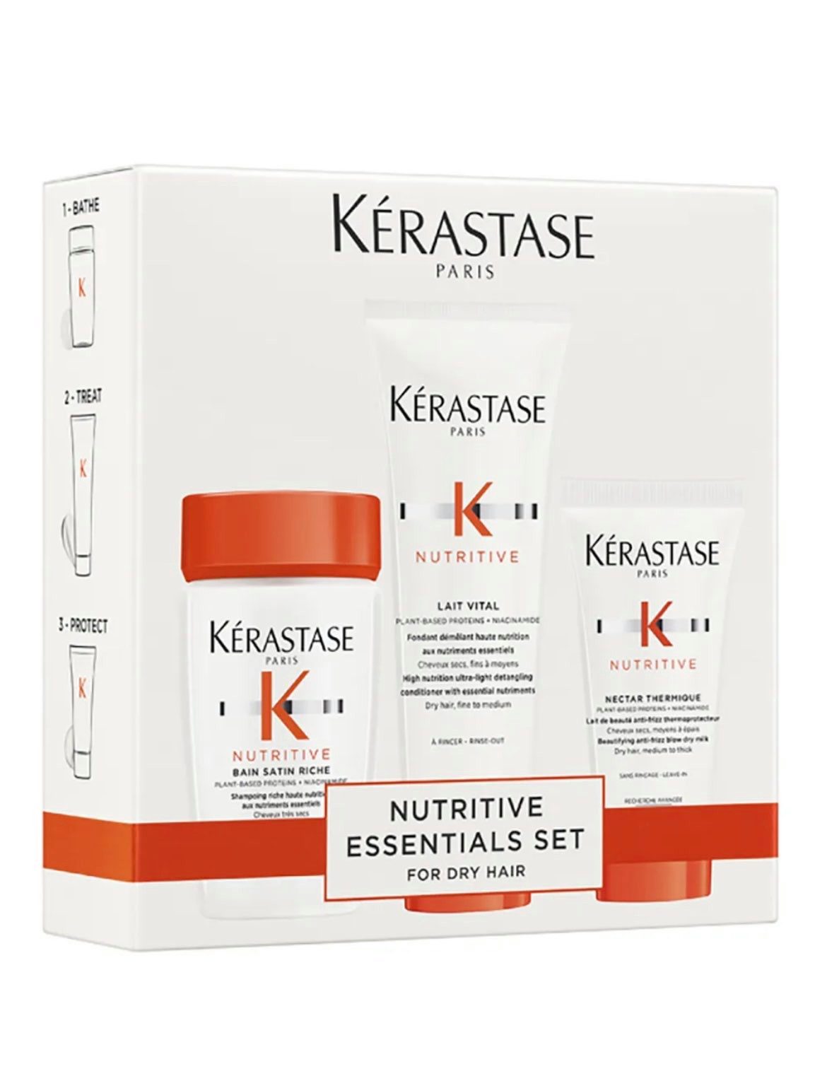 Kerastase Haarpflege-Set Kérastase Nutritive Discovery Set (3-tlg), 1 x Haarshampoo 80 ml + 1 x Conditioner 75 ml + 1 x Leave-in-Treatment 50 ml, 3-tlg., 3-teilig