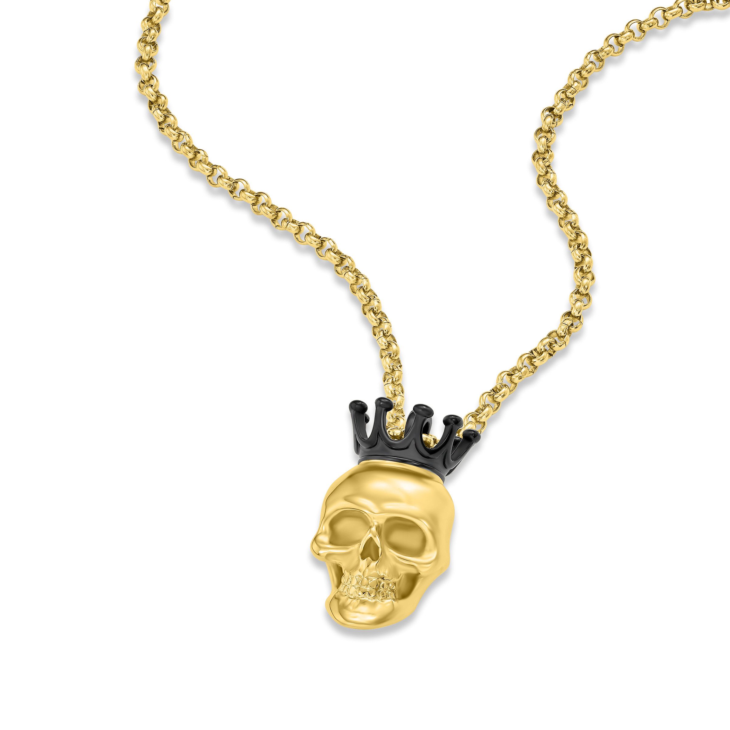 Police Kette mit Anhänger Iconic Skull Totenkopf