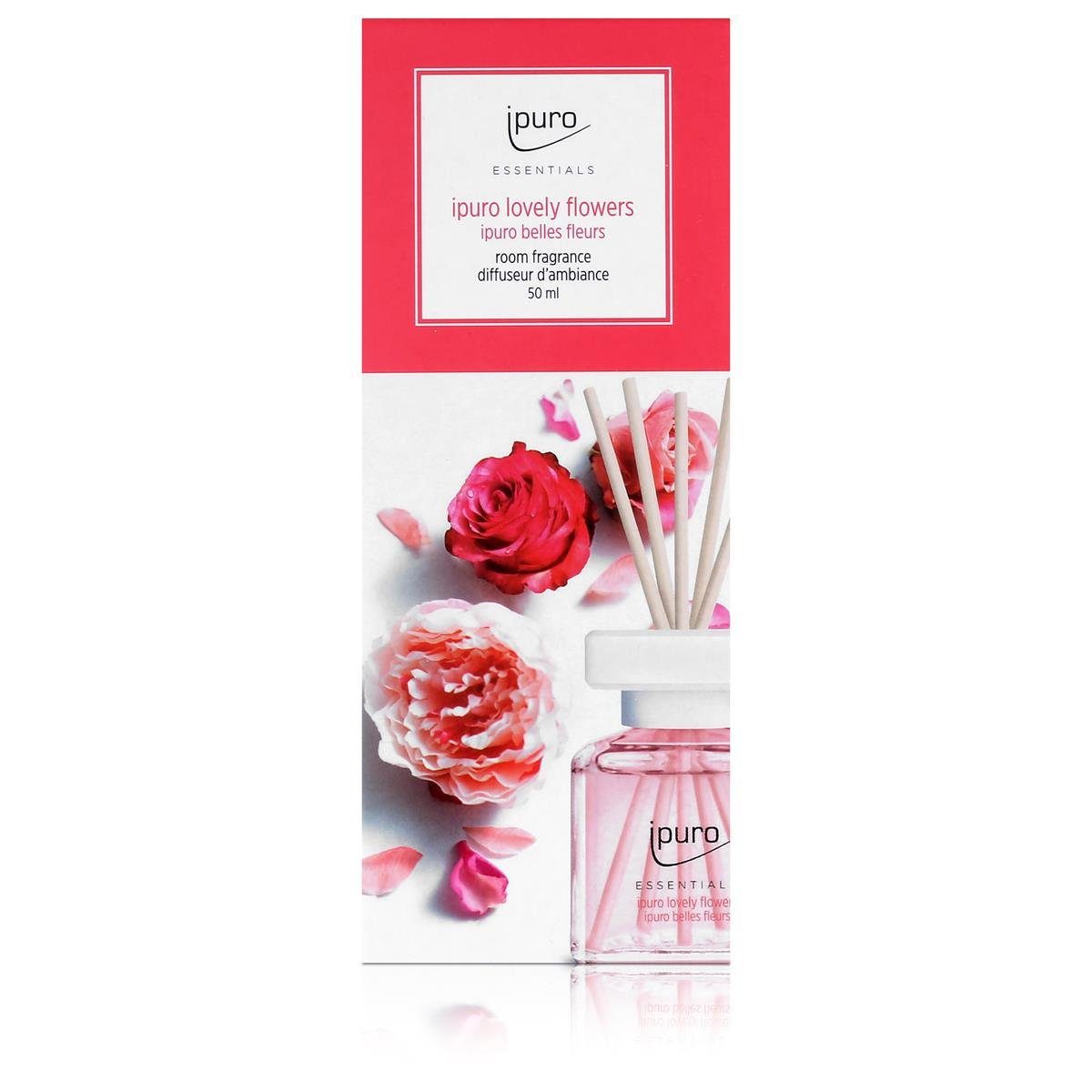 IPURO Raumduft Ipuro Essentials lovely flowers 50ml - Raumduft Dufträume Rosenduft (1