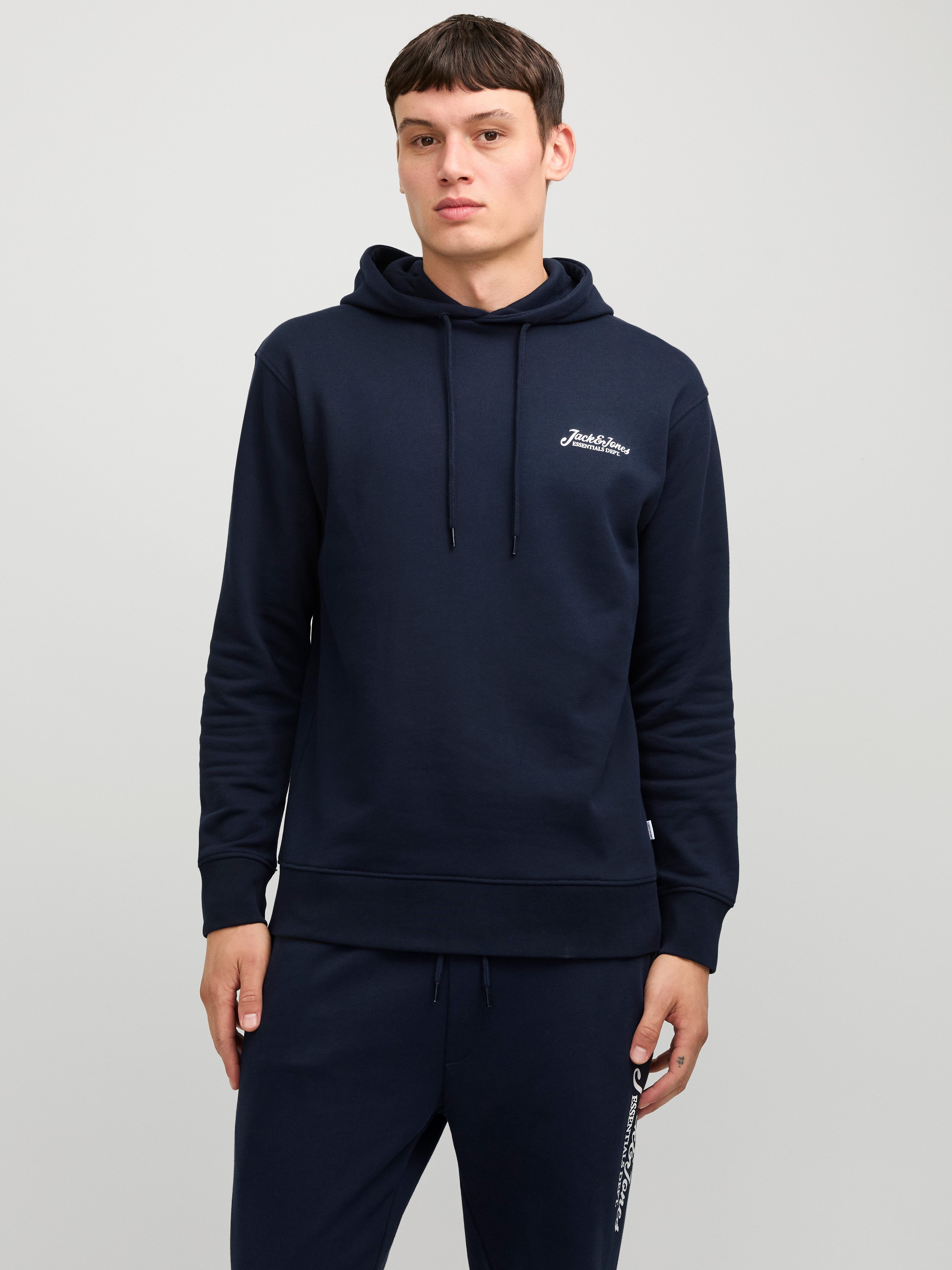 Jack & Jones Kapuzensweatshirt JJBEAU – Sweater mit Logodruck, Slim Fit und günstig online kaufen
