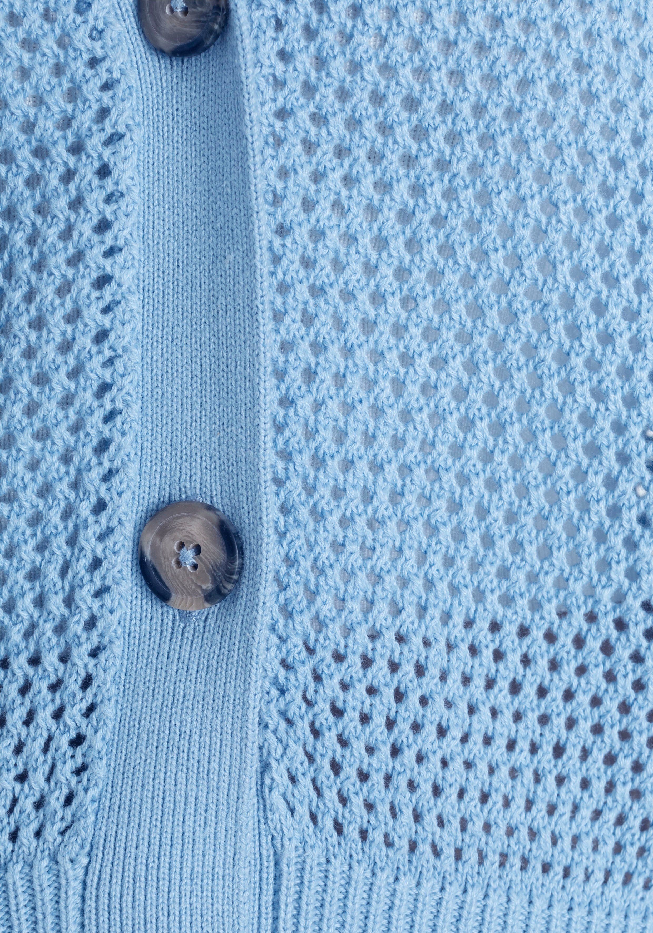 Damen Jacken AJC Ajourstrickjacke mit tollem leicht transparenten Strickmuster - NEUE KOLLEKTION