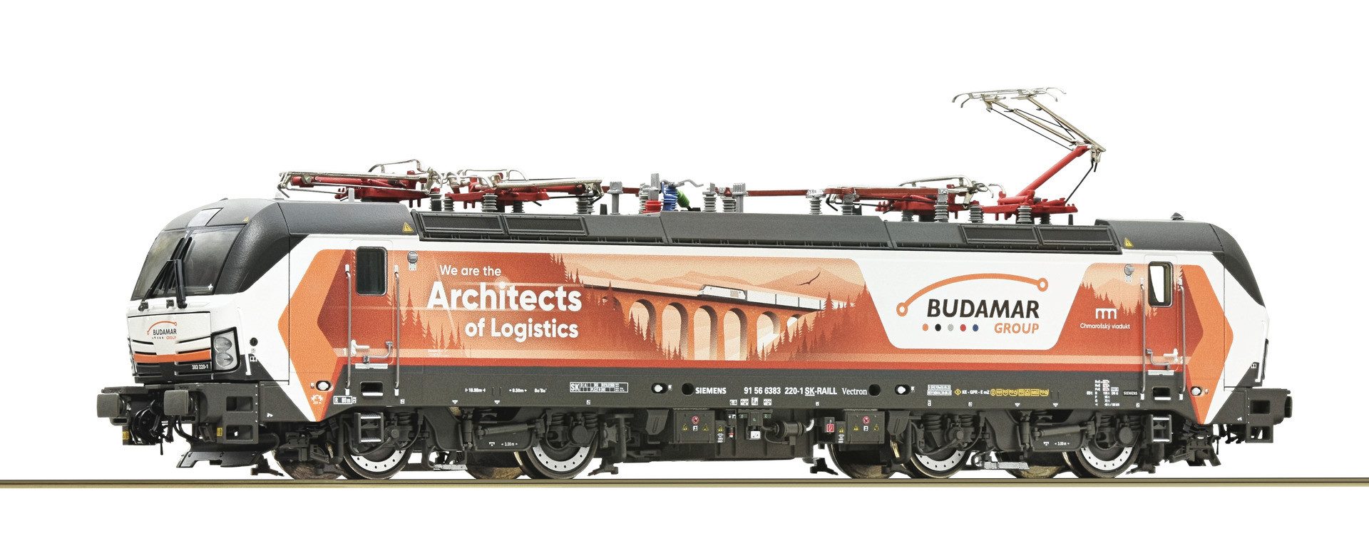 Elektrolokomotive Roco 78070 H0 Elektrolokomotive 383 220-1 Budamar 3 Leiter Märklin Sys