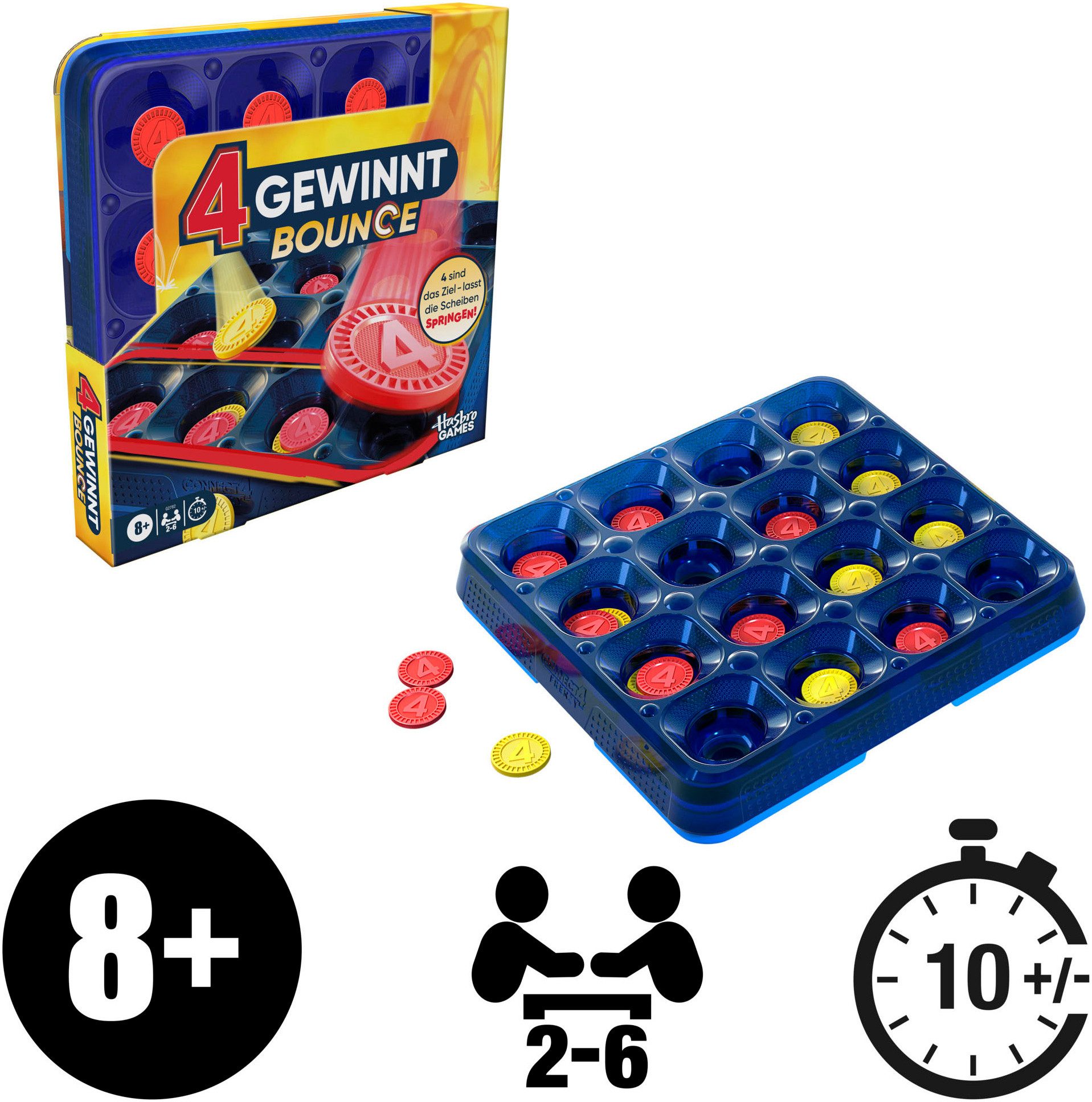 Hasbro Spiel 4 gewinnt Bounce, Familienspiel