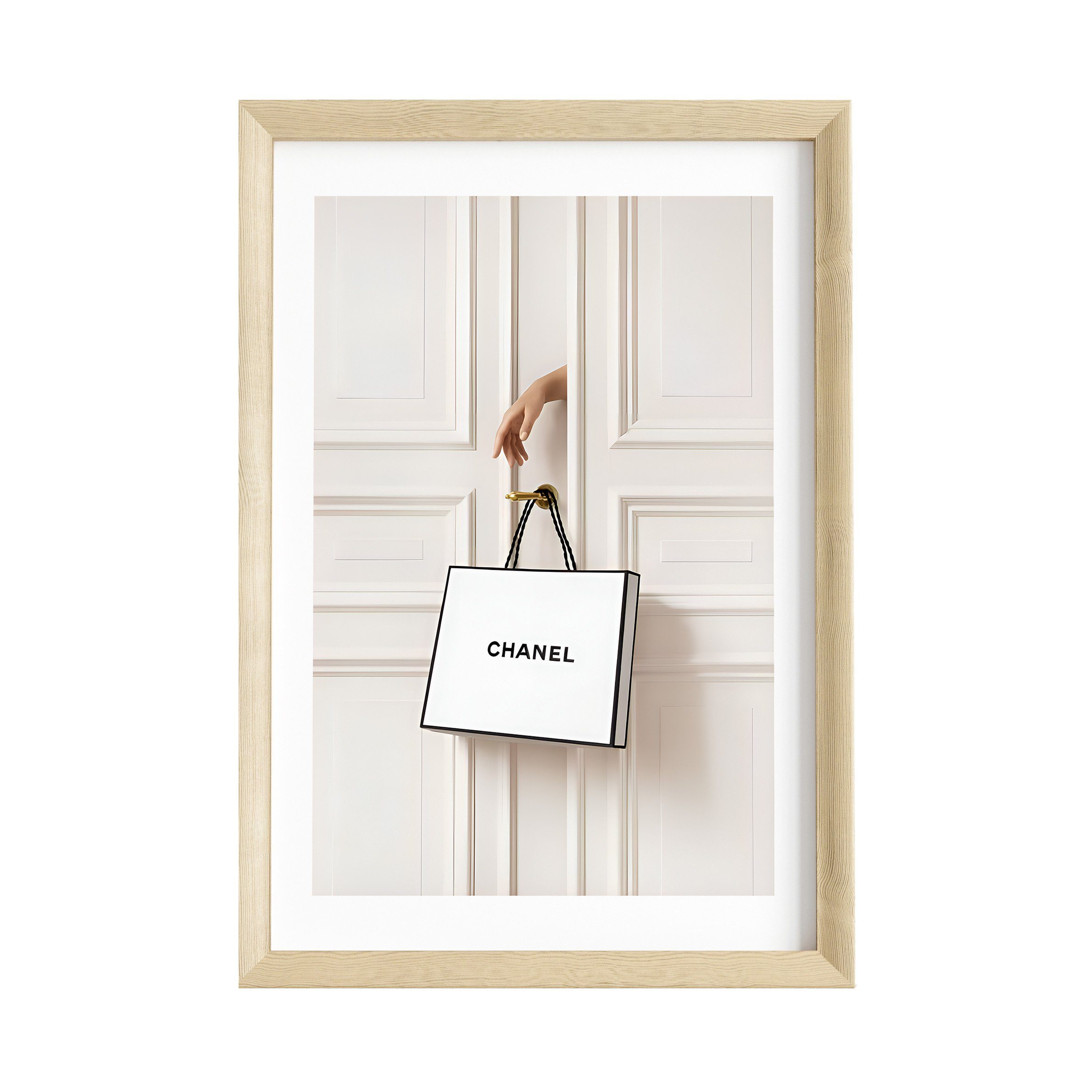 JUSTGOODMOOD Poster Premium ® Chanel Shopping Bag Poster · ohne Rahmen, Pos günstig online kaufen