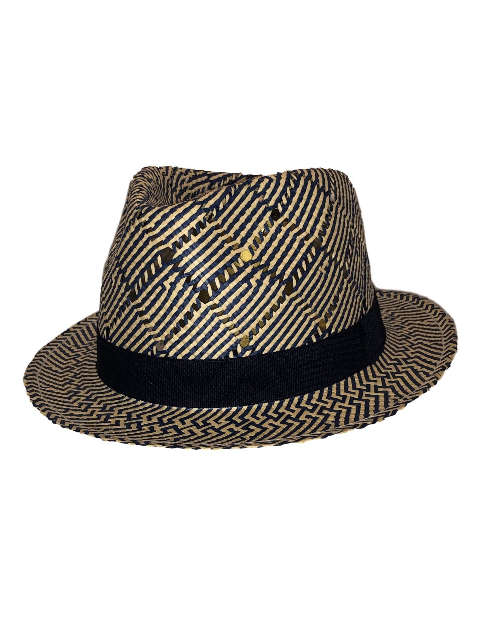 City Sport Strohhut Citysport Trilby Charles blau/natur Strohhut