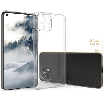 kwmobile Handyhülle Hülle für Xiaomi 11 Lite (5G) NE / Mi 11 Lite (5G), Silikon Handyhülle transparent - Handy Case gummiert