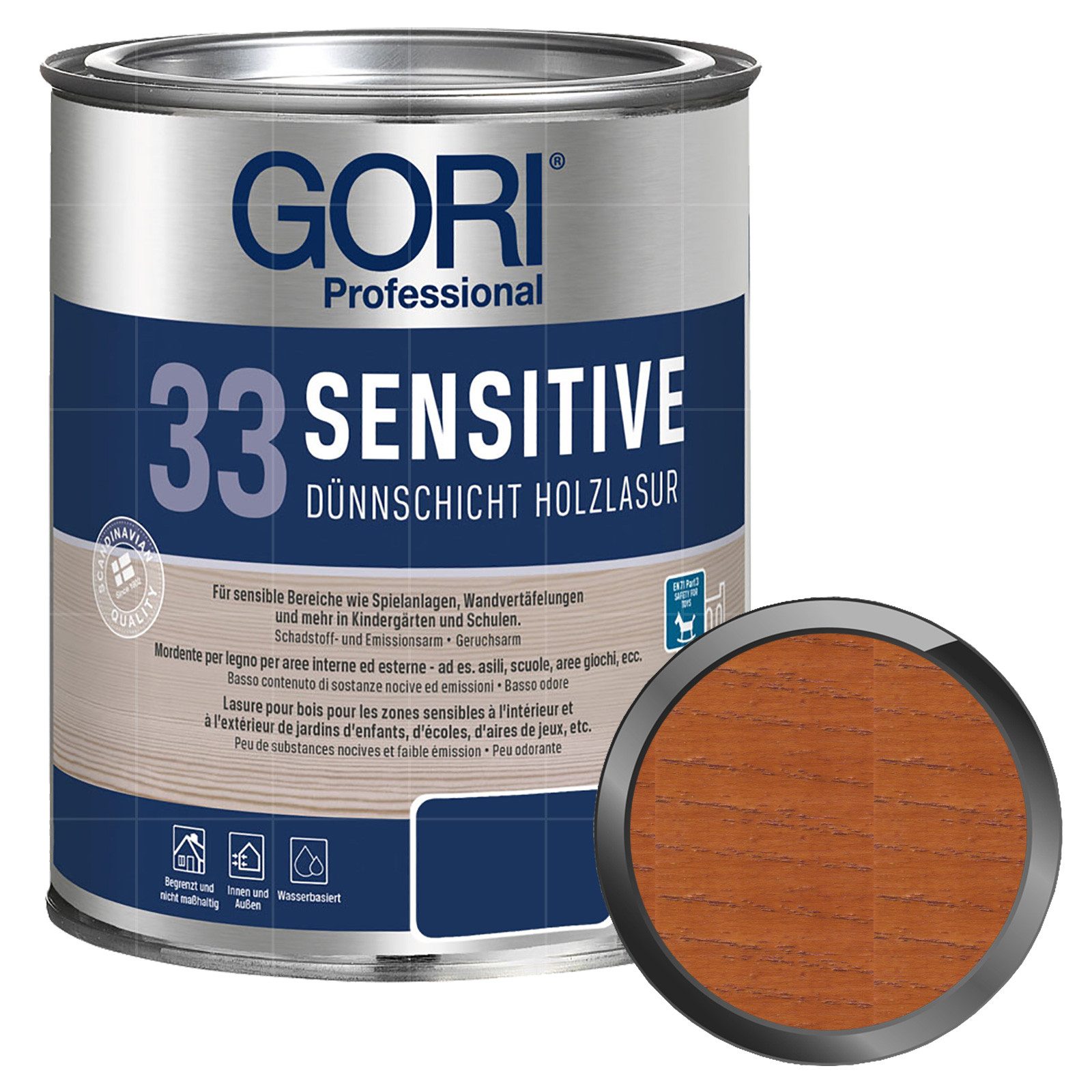 GORI Holzschutzlasur 33 Sensitive - 0.75 Ltr