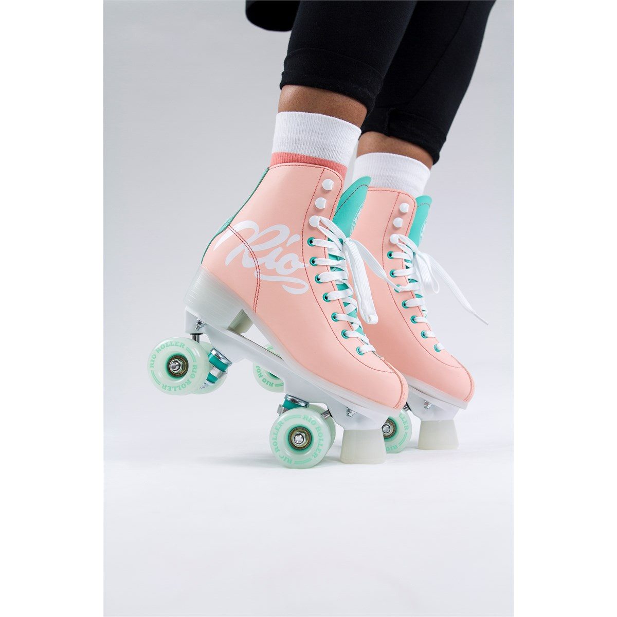 Rio Roller Rollschuhe RIO ROLLER SCRIPT Rollschuh peach/green