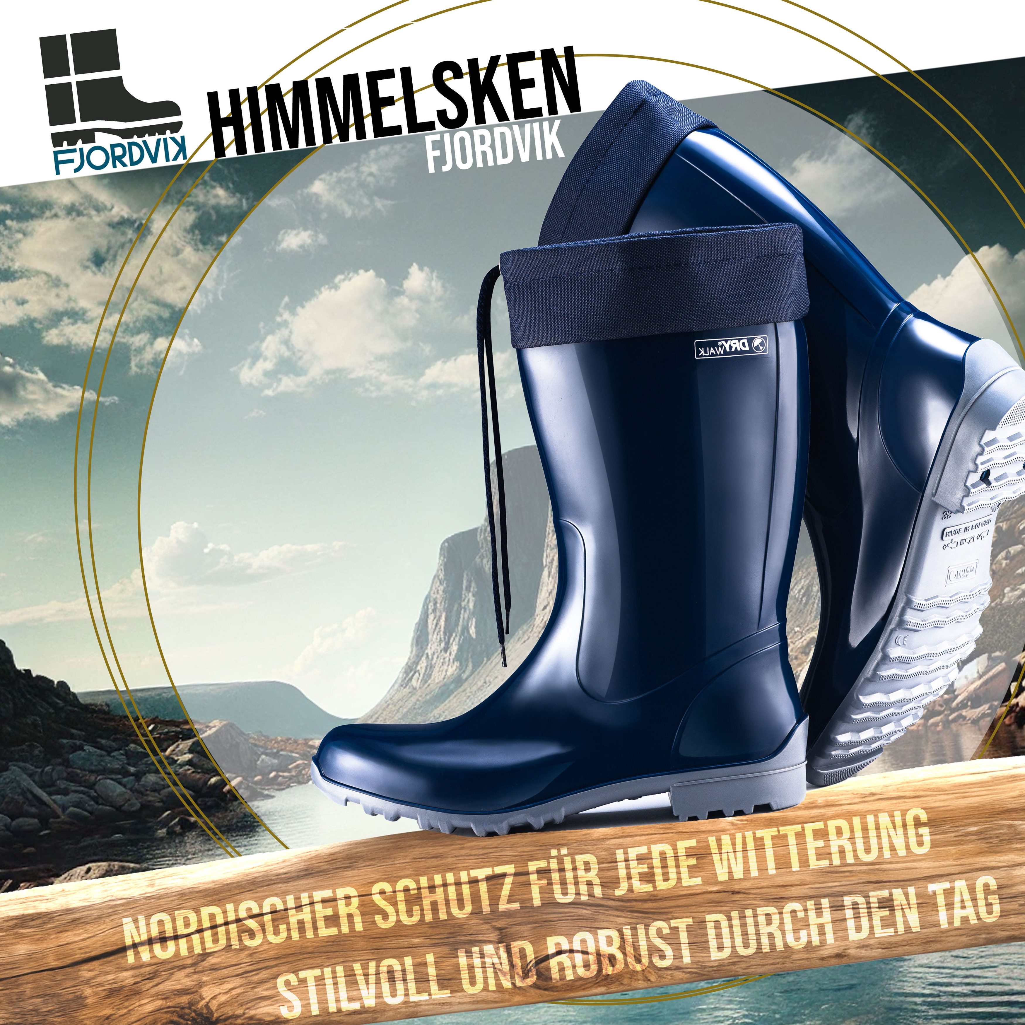 Fjordvik Himmelsken Schlupfstiefel SCF-Hochglanz 37 Dunkelblau günstig online kaufen