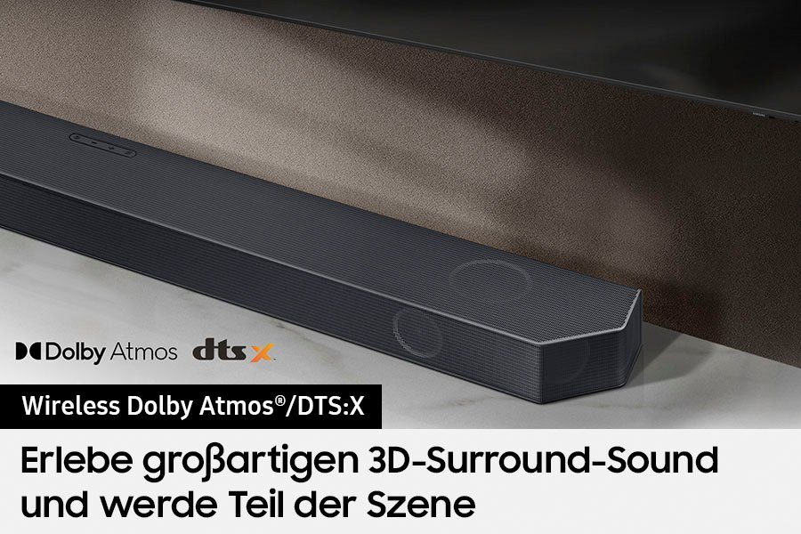 (540 Soundbar 9.1.4-SurroundSound) W, im Mon. 39,99€, HW-Q935GC Garantie Wert Samsung dazu: 48 Gratis von
