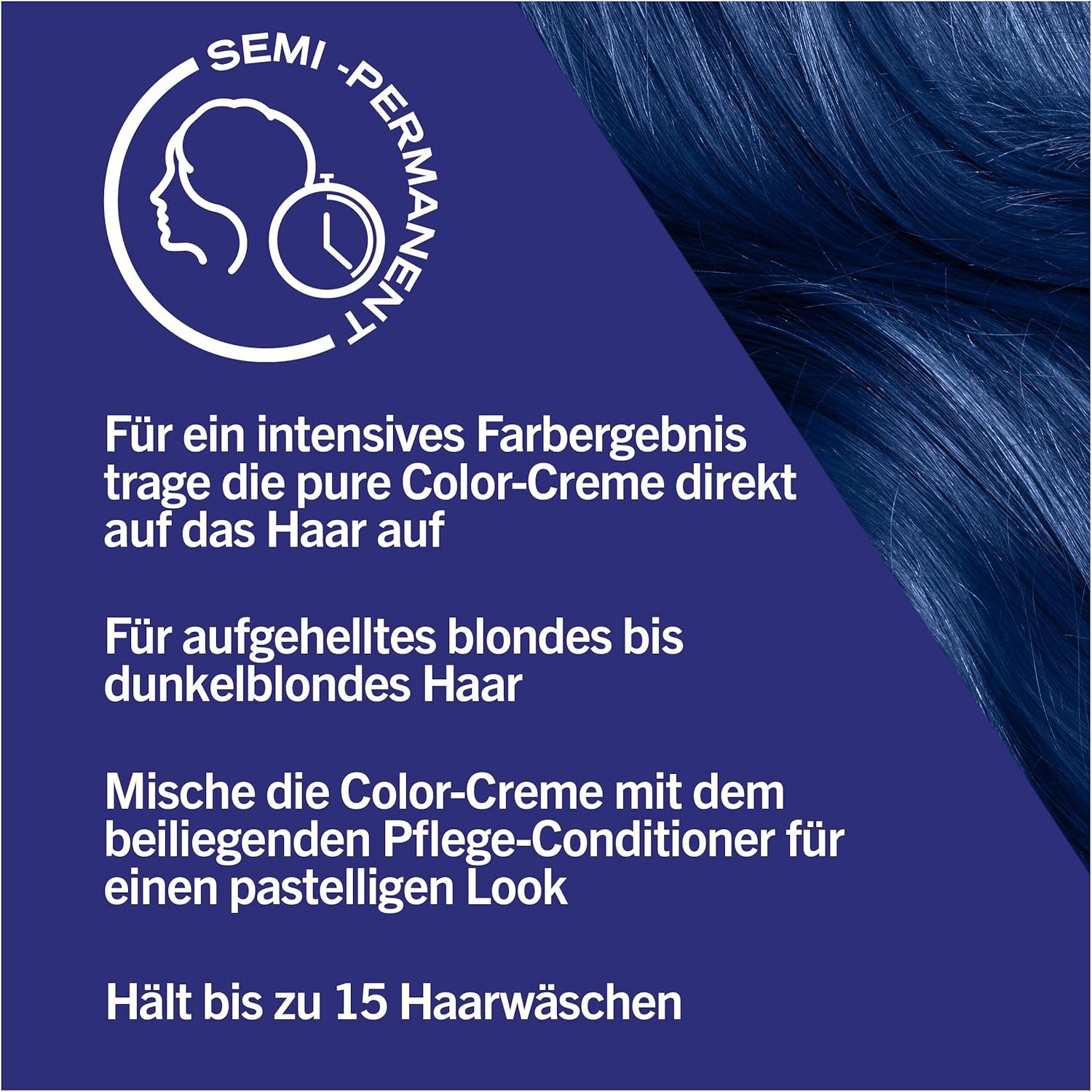 Schwarzkopf Haarfarbe Live Ultra Brights 095 Electric Blue, Ohne Ammoniak