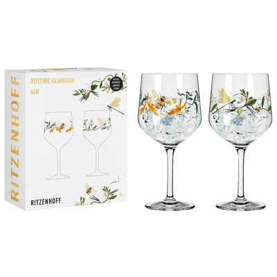 Ritzenhoff Glas Botanic Glamour Gin-Gläser 720 ml 2er Set, Glas