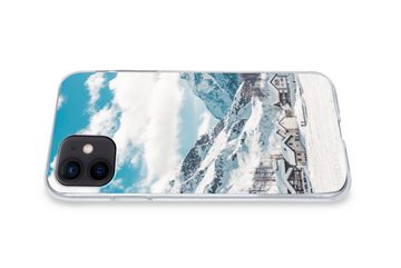 MuchoWow Handyhülle Alpen - Schnee - Berge, Handyhülle Apple iPhone 12, Smartphone-Bumper, Print, Handy