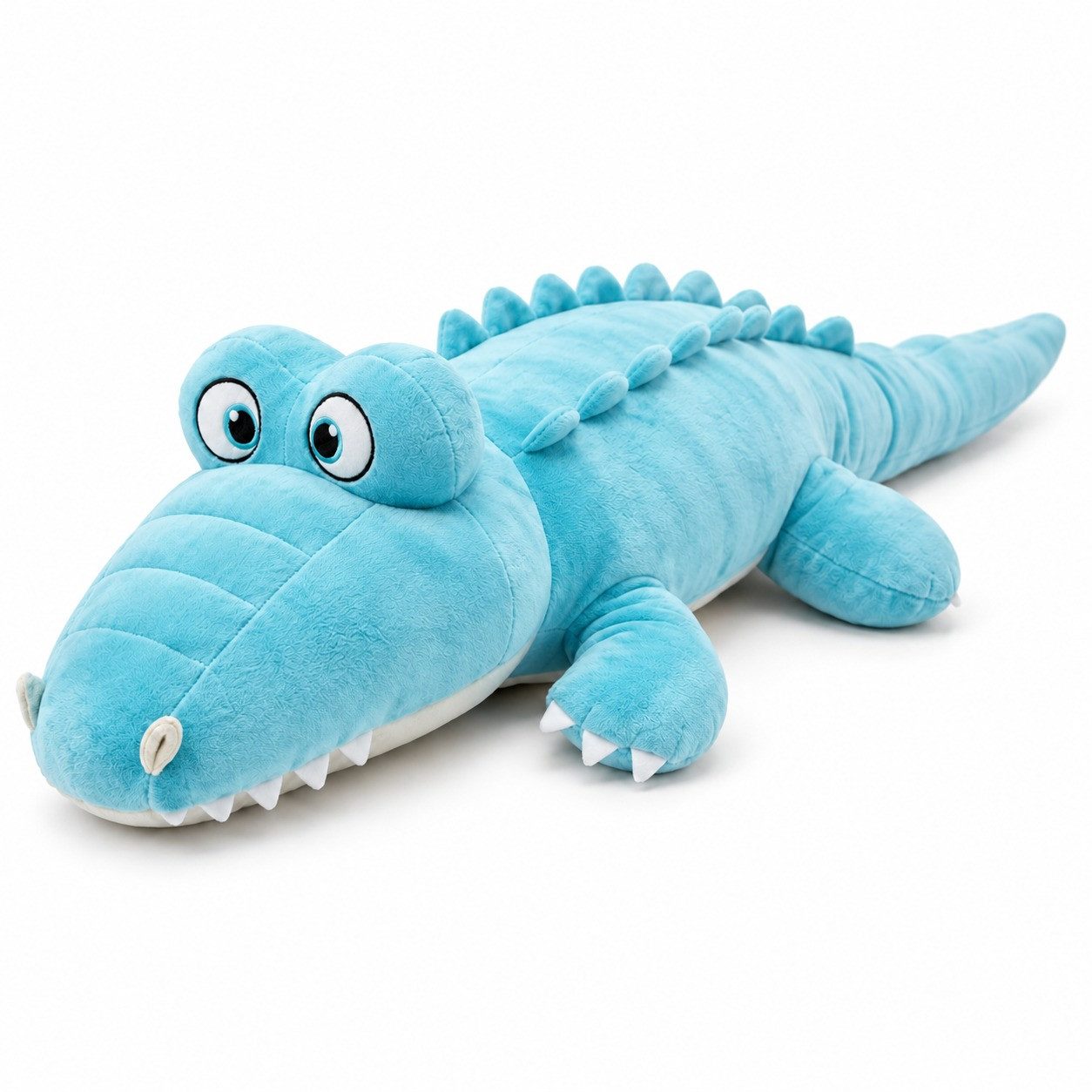 Jafri Toys Kuscheltier XXL Kuscheltier Riesen Krokodil Alligator Plüschtier 120cm mint türkis (Set, 1-St., Geschenk-Set), Geschenkidee für Jungs und Mädchen, Stofftier Reptil