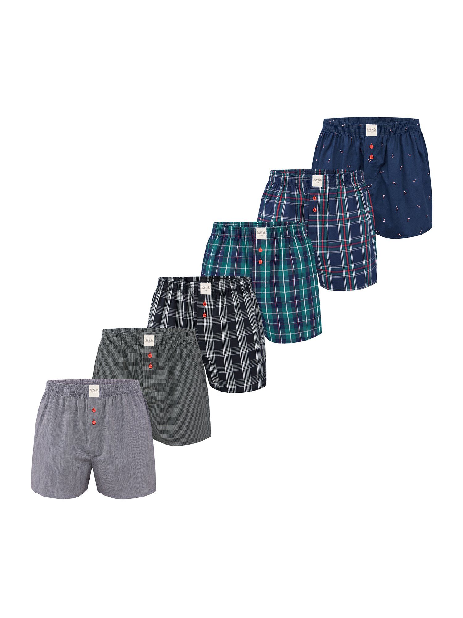 3 Unterhose American & Phil Co. Set Boxer Classics Boxer (6-St) Unterwäsche