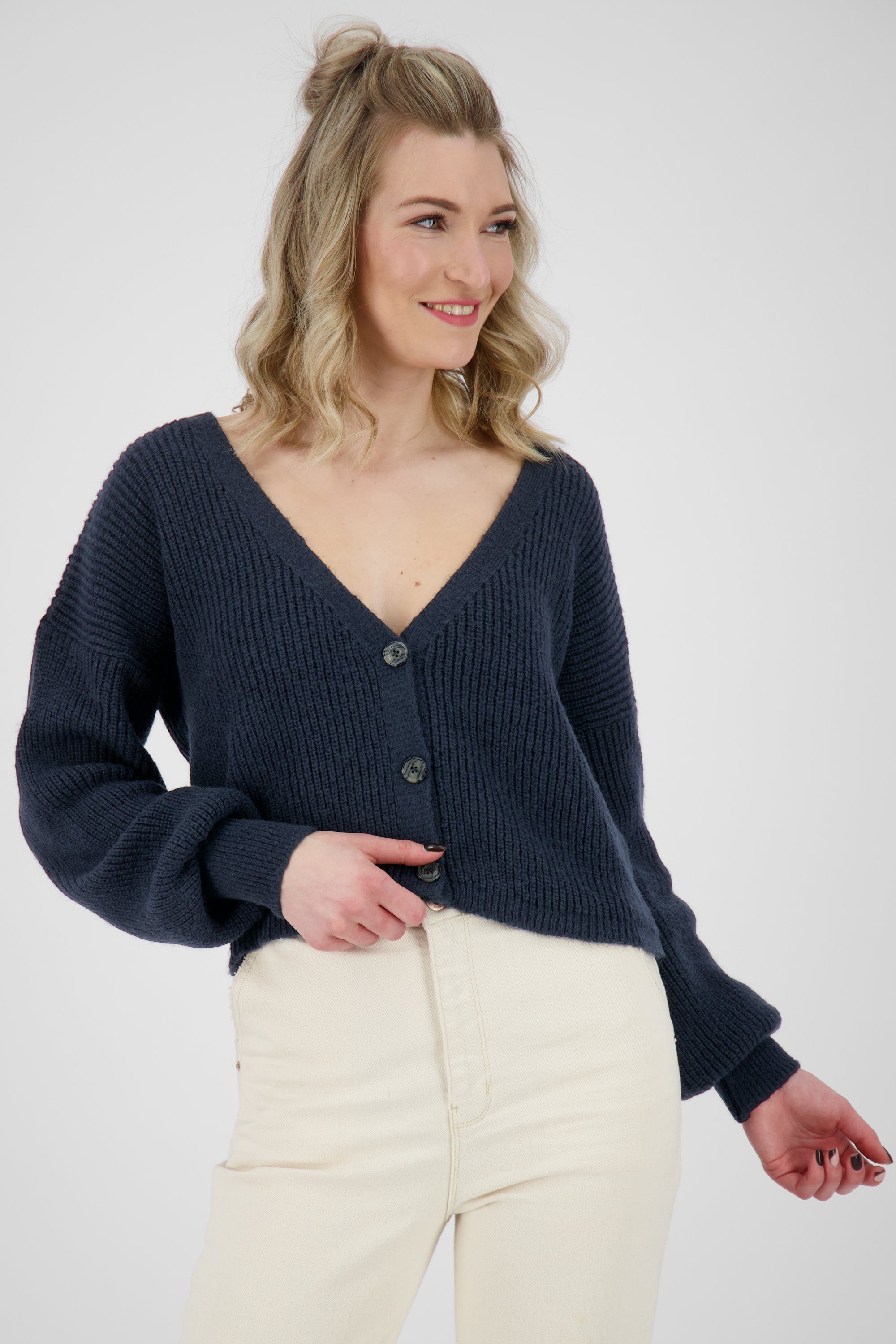 Damen KrissyAK Strickjacke Cardigan Knit Kickin marine & Cardigan Alife