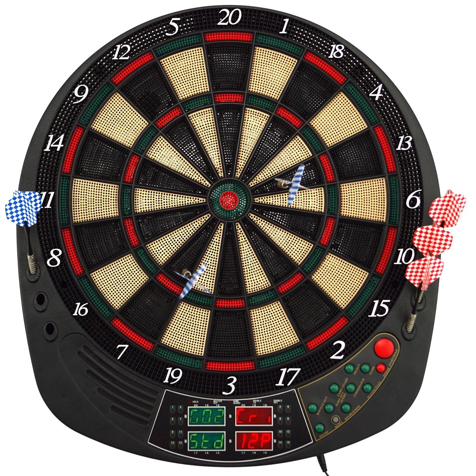 B Best Sporting Dartautomat Dartscheibe elektronisch Coventry I Mit LED-Anzeigen, E-Dartscheibe mit 12 Dartpfeilen & Ersatzspitzen