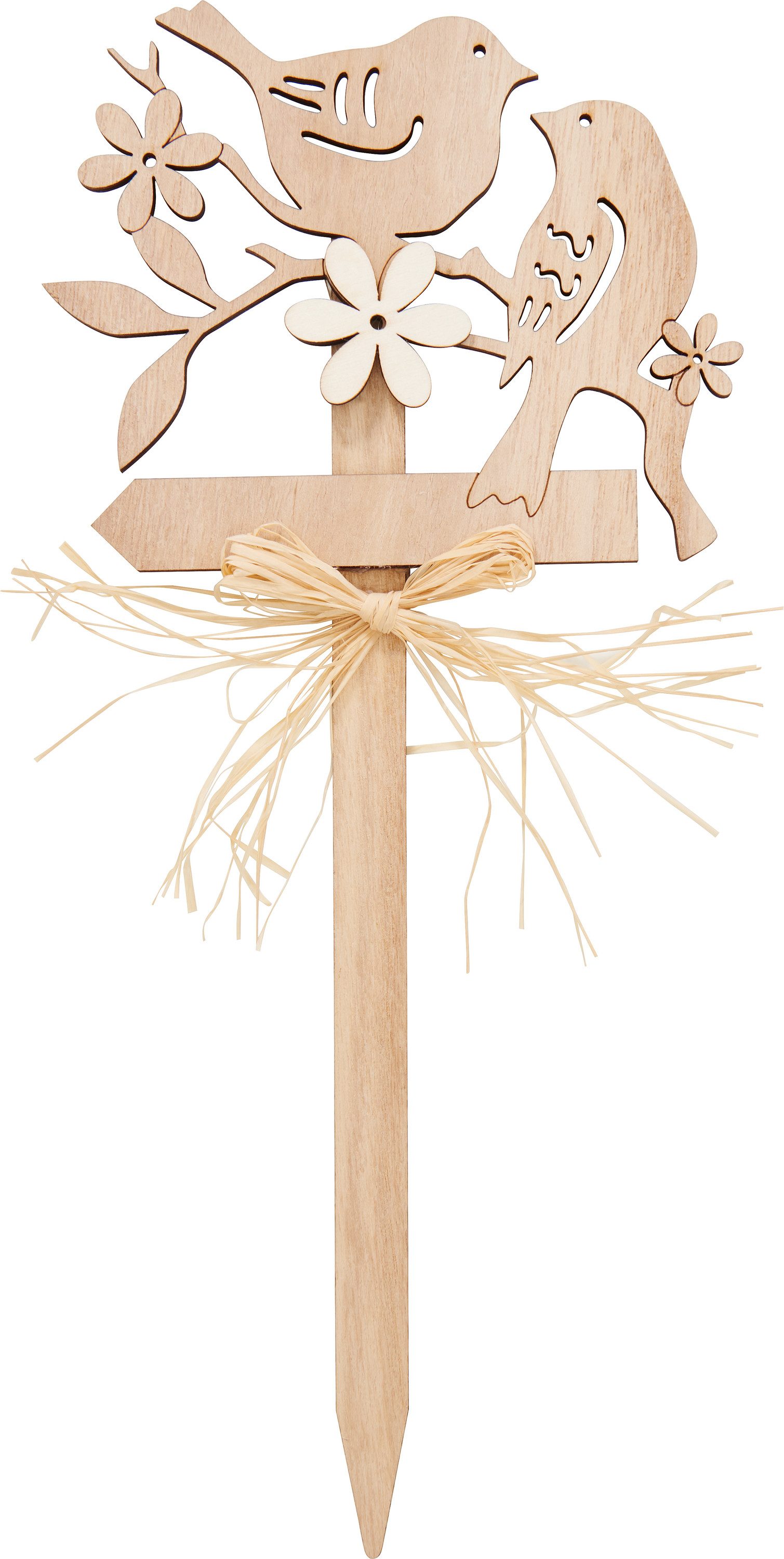 Gartenstecker Holz-Stecker 'Vögel'