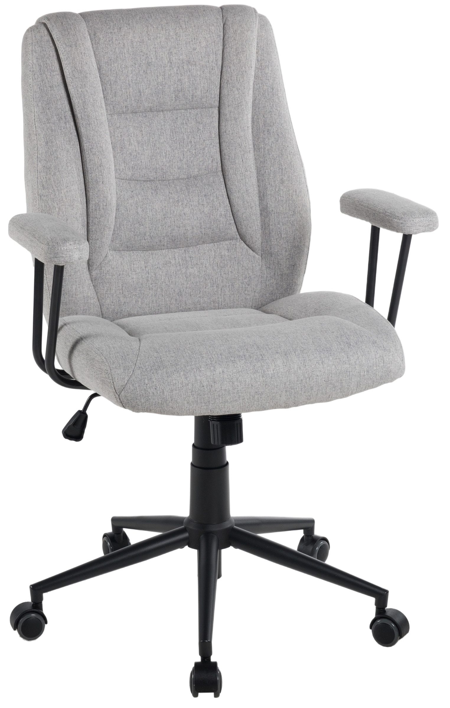 Duo Collection Bürostuhl Caspar, ergonomisch, hellgrau, Webstoff - 64x96x64cm (BxHxT)