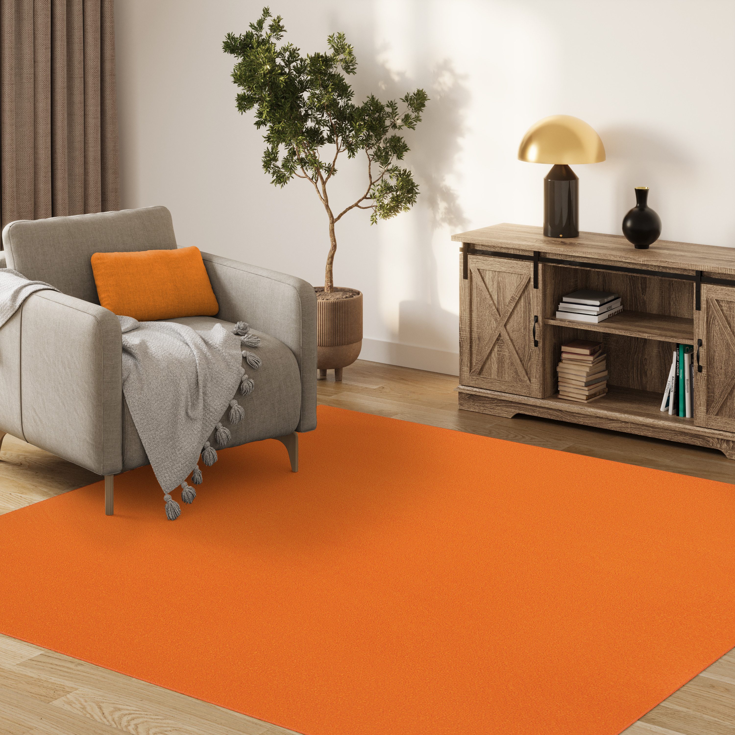 Tapiso Outdoorteppich MONO, quadratisch, Höhe: 6 mm, Wohnzimmer, Schlafzimmer, Indoor, Outdoor