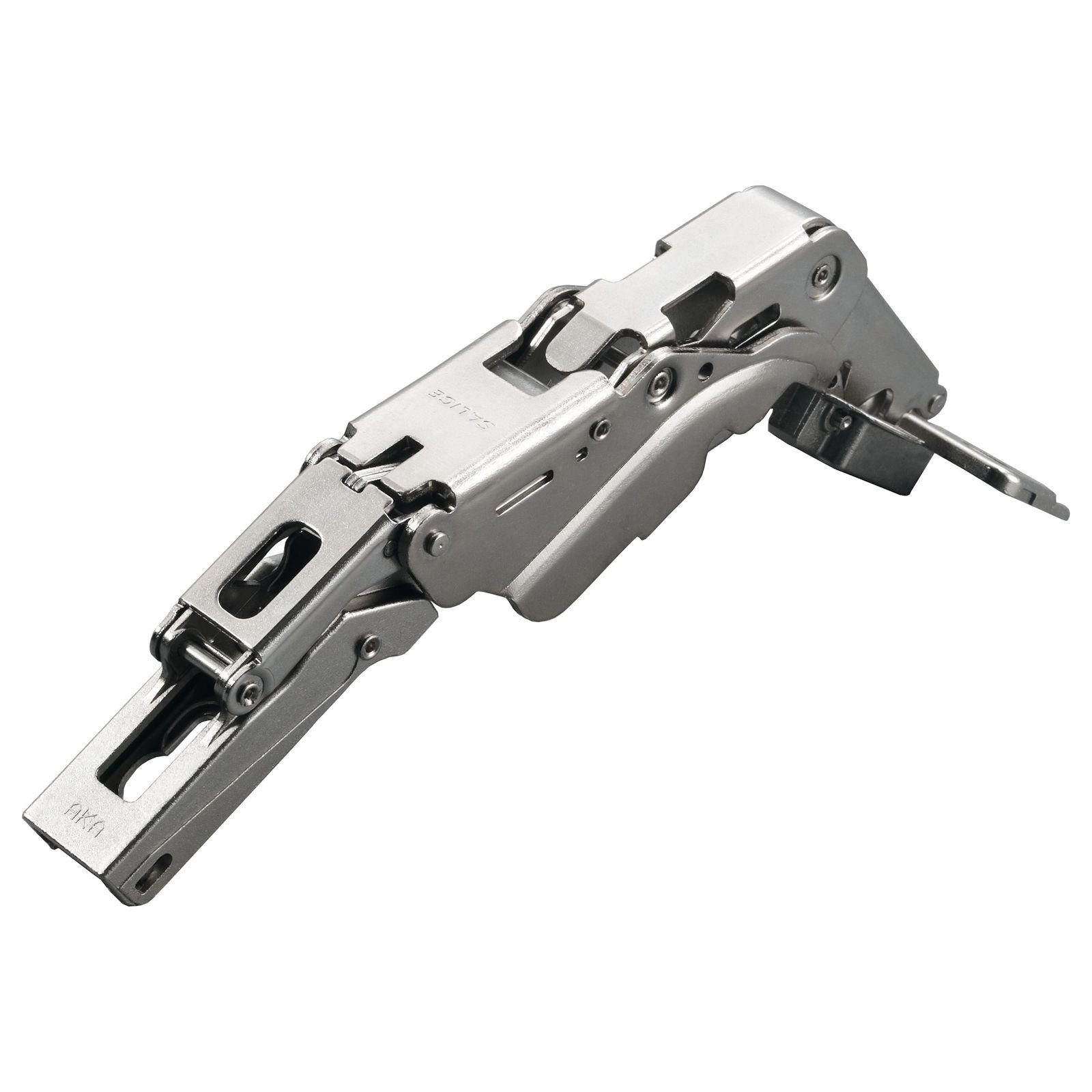 SO-TECH® Möbelbeschlag 2 x Salice Topfband S200 155° ungedämpft (2 St), Bohrbild T52 Nickel matt MPL Linear H6