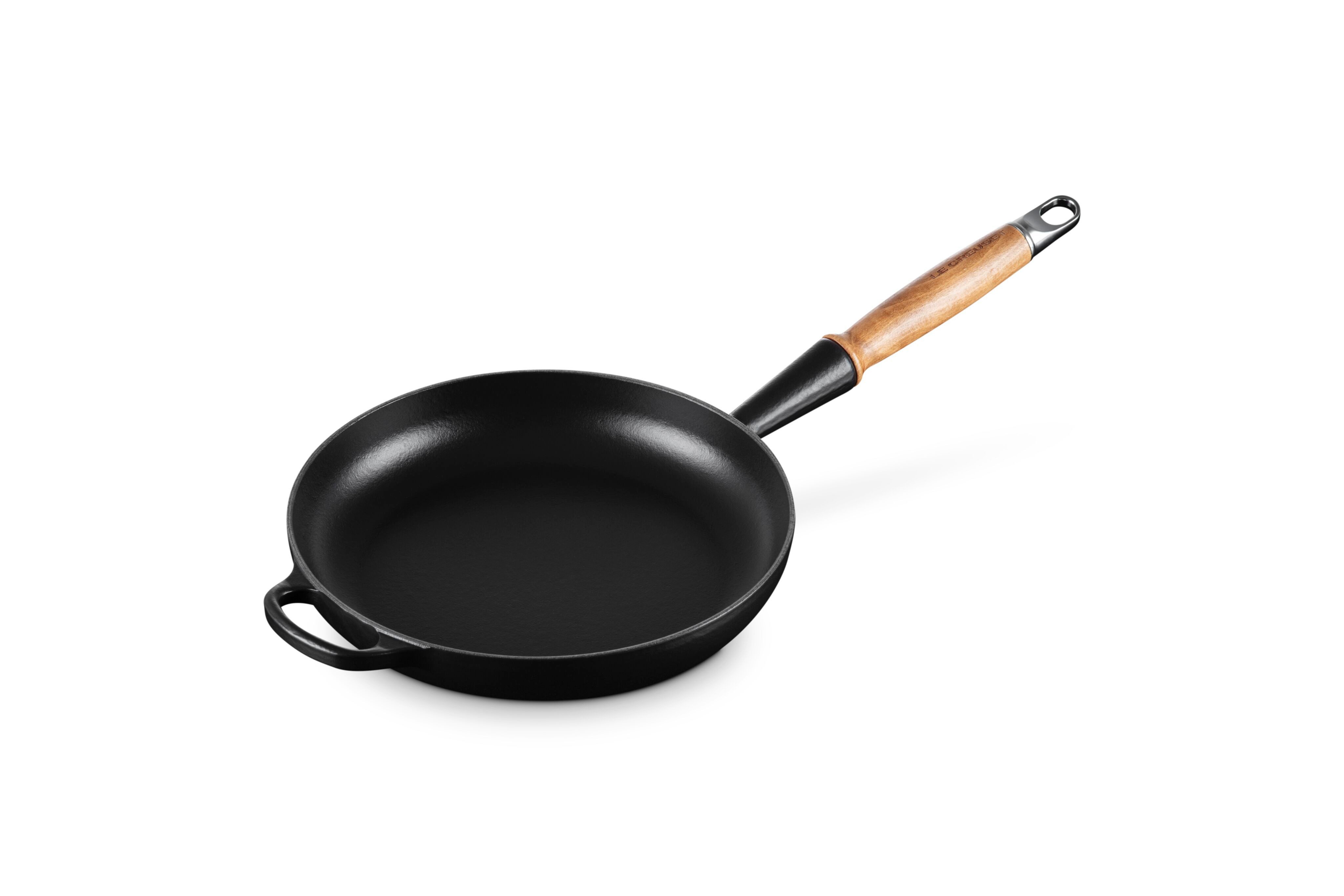 LE CREUSET Bratpfanne Signature Gusseisen mit Holzgriff