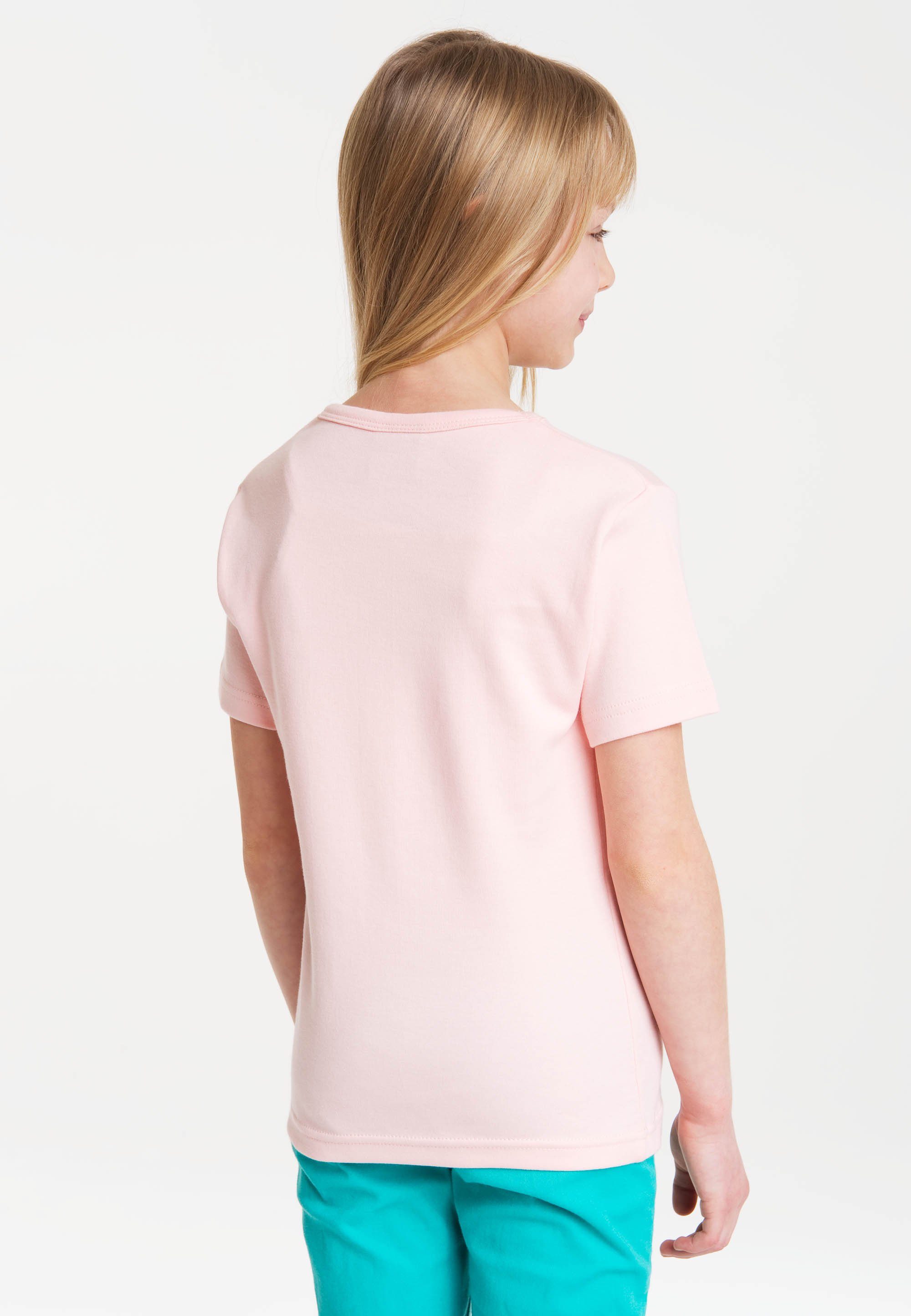 rosa T-Shirt mit - Looney Tweety Tunes Print LOGOSHIRT niedlichem