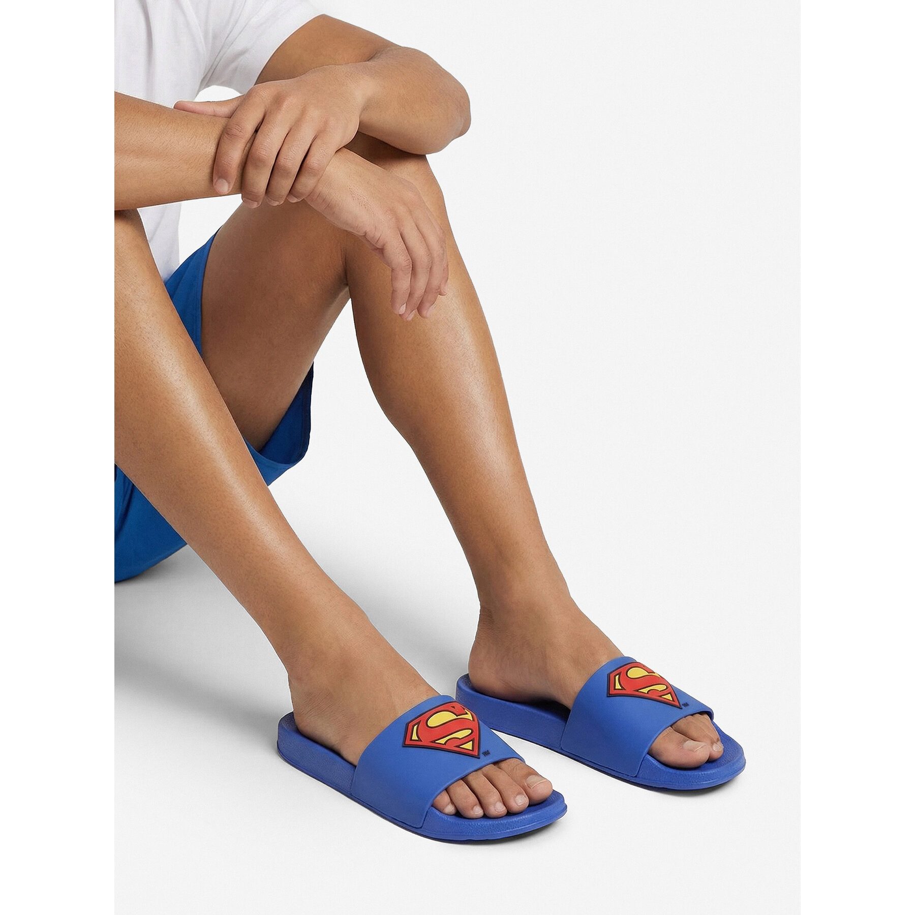 Superman Superman Herren-Flip-Flops Blau Badepantolette