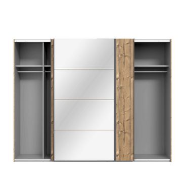99rooms Schwebetürenschrank Mulai (Schrank, Kleiderschrank) mit 2 Schiebetüren, mit Spiegel, aus Holzwerkstoff