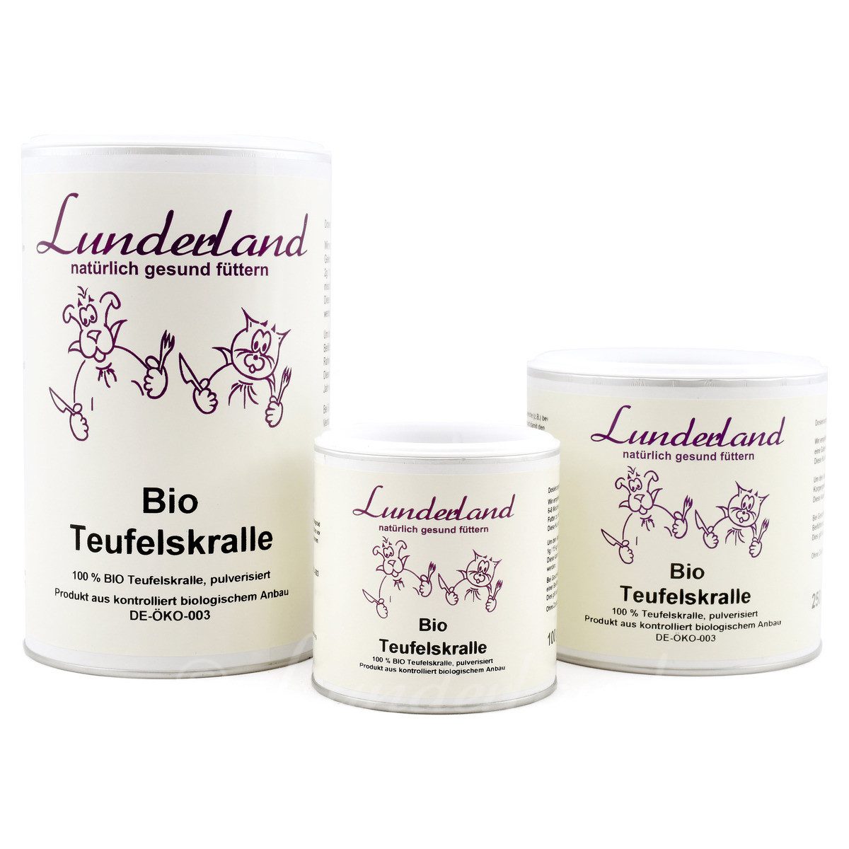 Lunderland Bio-Teufelskralle 250 g für Hunde, Nahrungsergänzungsmittel für: Hund