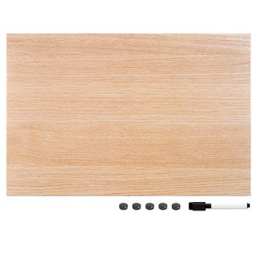 Navaris Magnettafel Magnetpinnwand Memoboard - 60x40 cm abwaschbar mit Halterung, (1-tlg)