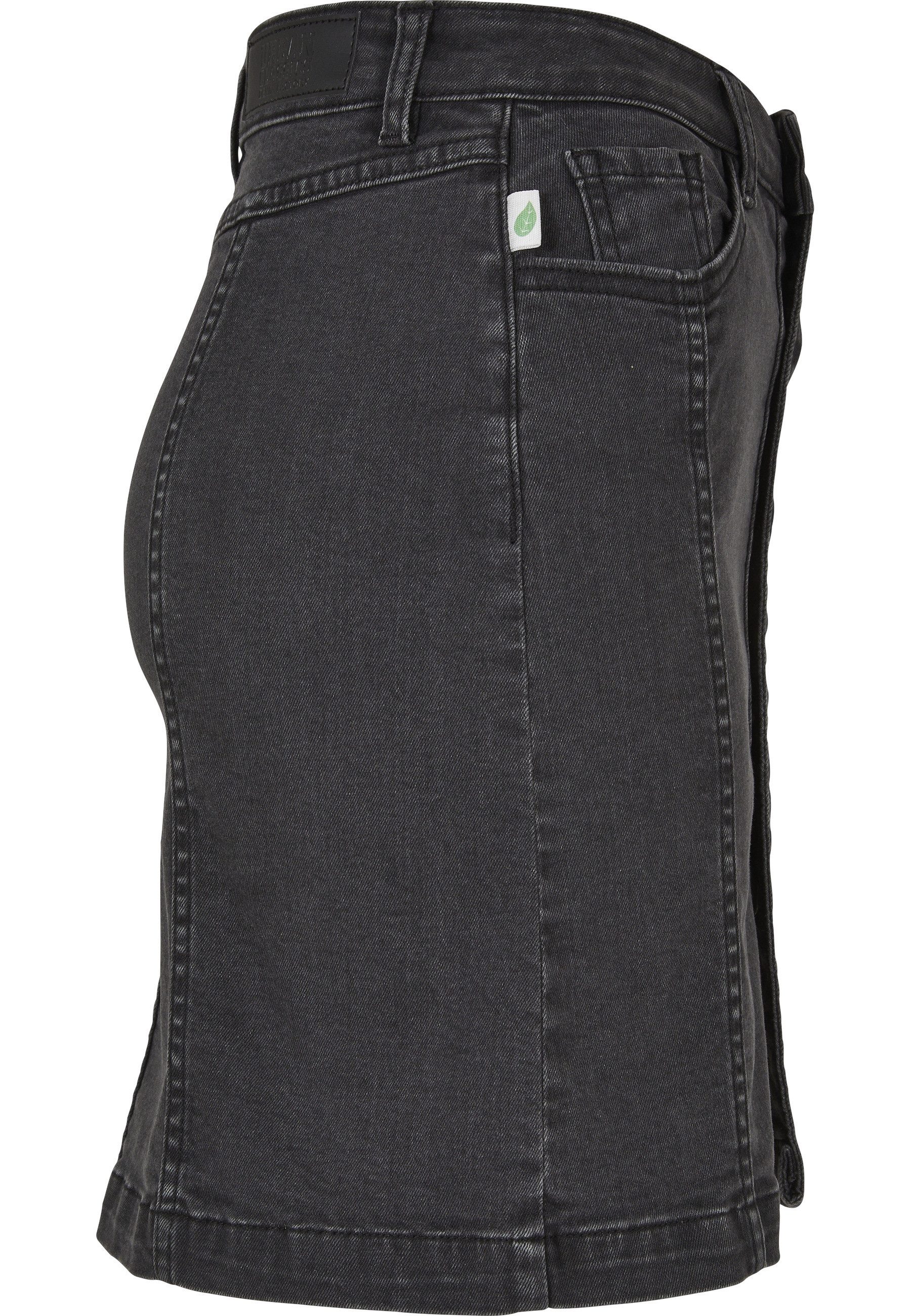 URBAN CLASSICS Sommerrock Urban Classics Damen Ladies Organic Stretch Button Denim Skirt (1-tlg)