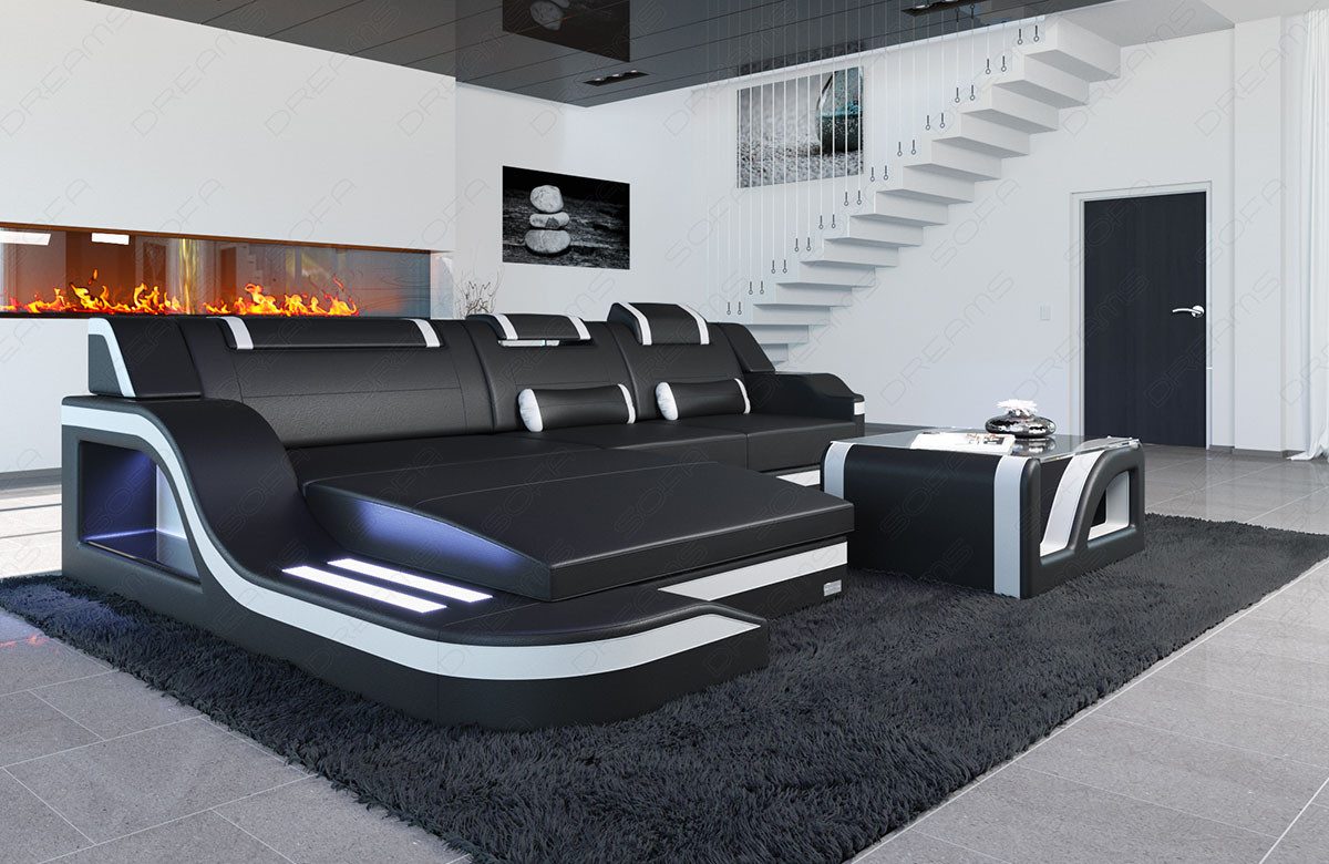 Sofa Dreams Ecksofa Ledersofa Palermo L günstig online kaufen